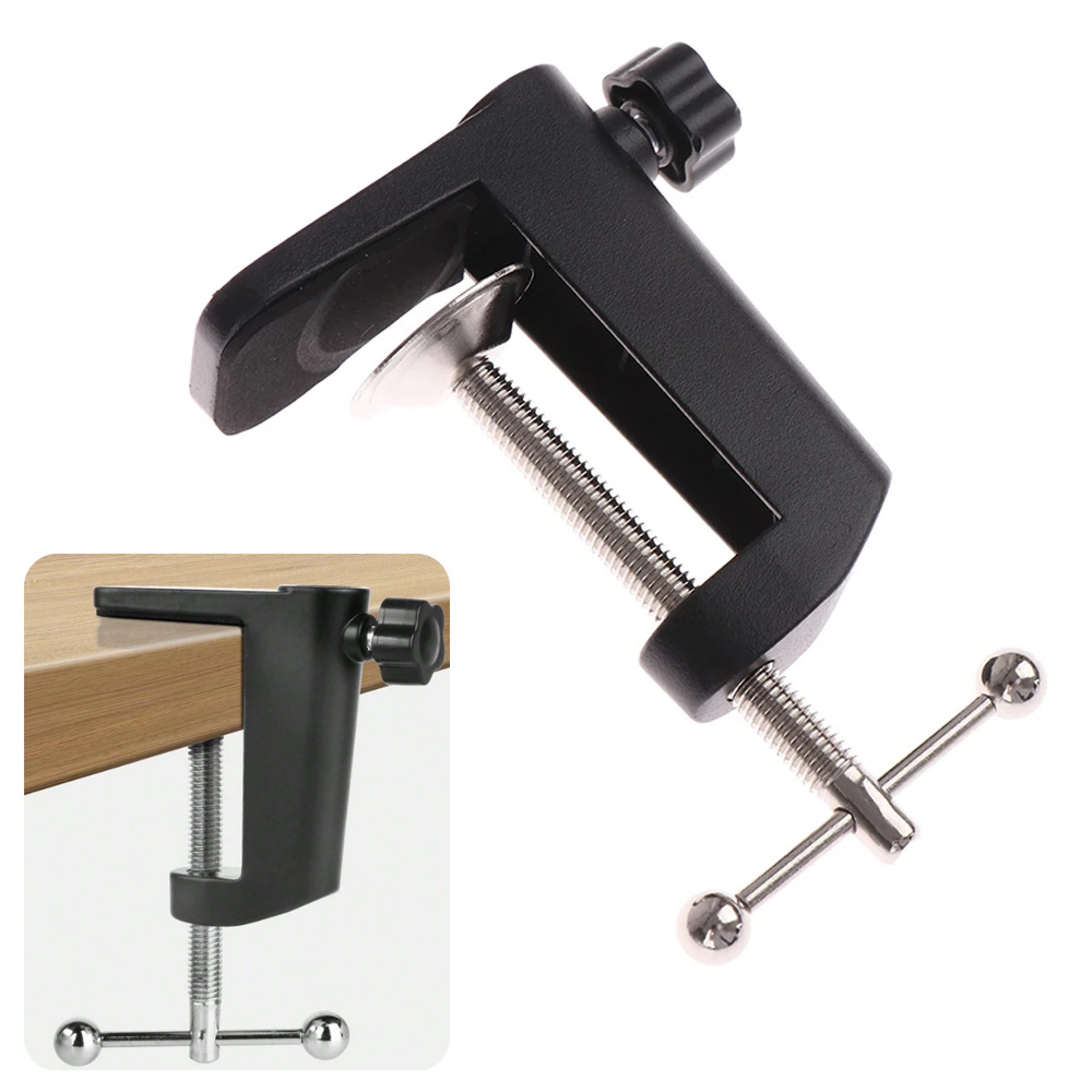 clip desk mount clamp for microphone suspension boom arm stand table holder for microphone & lighting