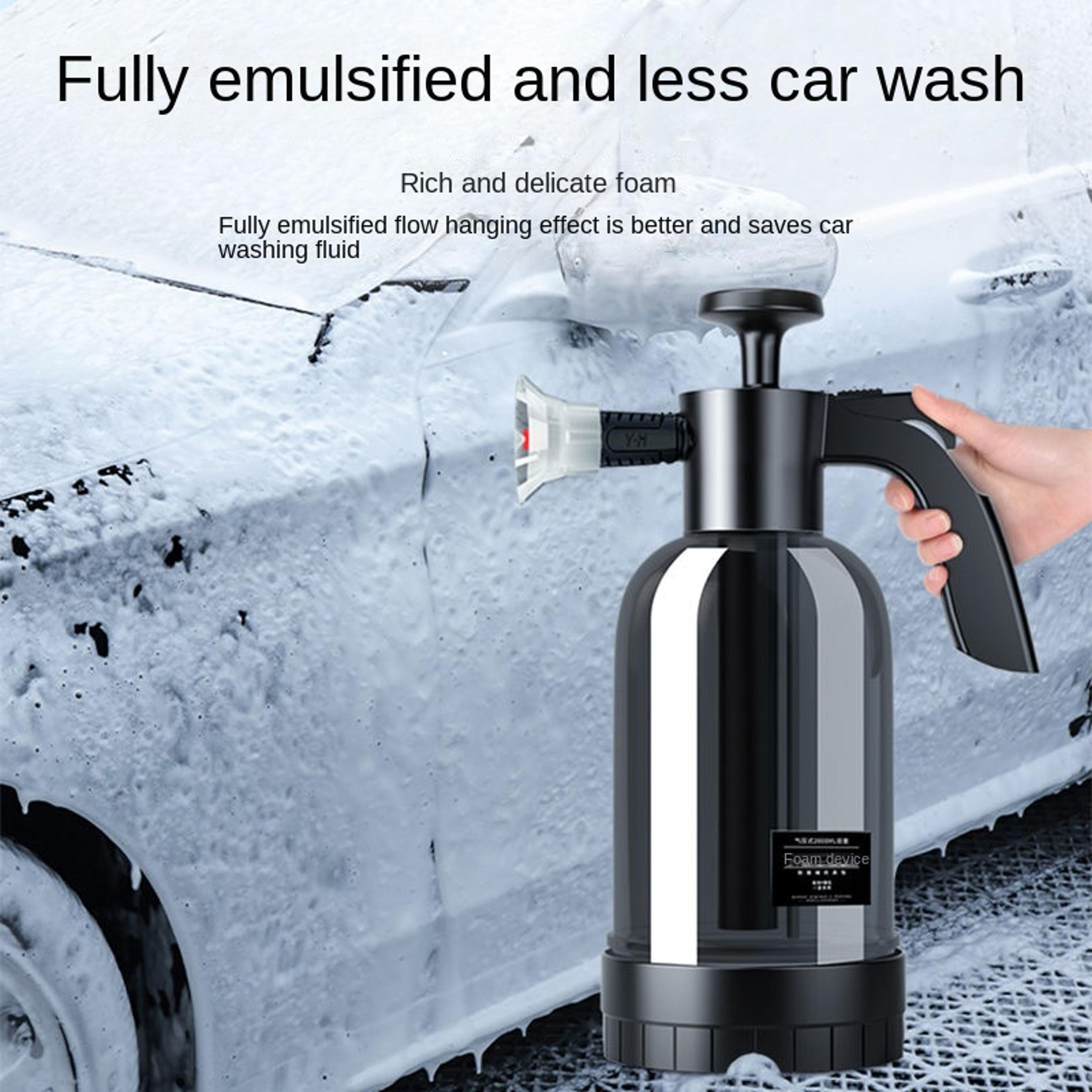 hand pump foam sprayer with multiple nozzles snow foam car wash spray bottle for car window cleaning