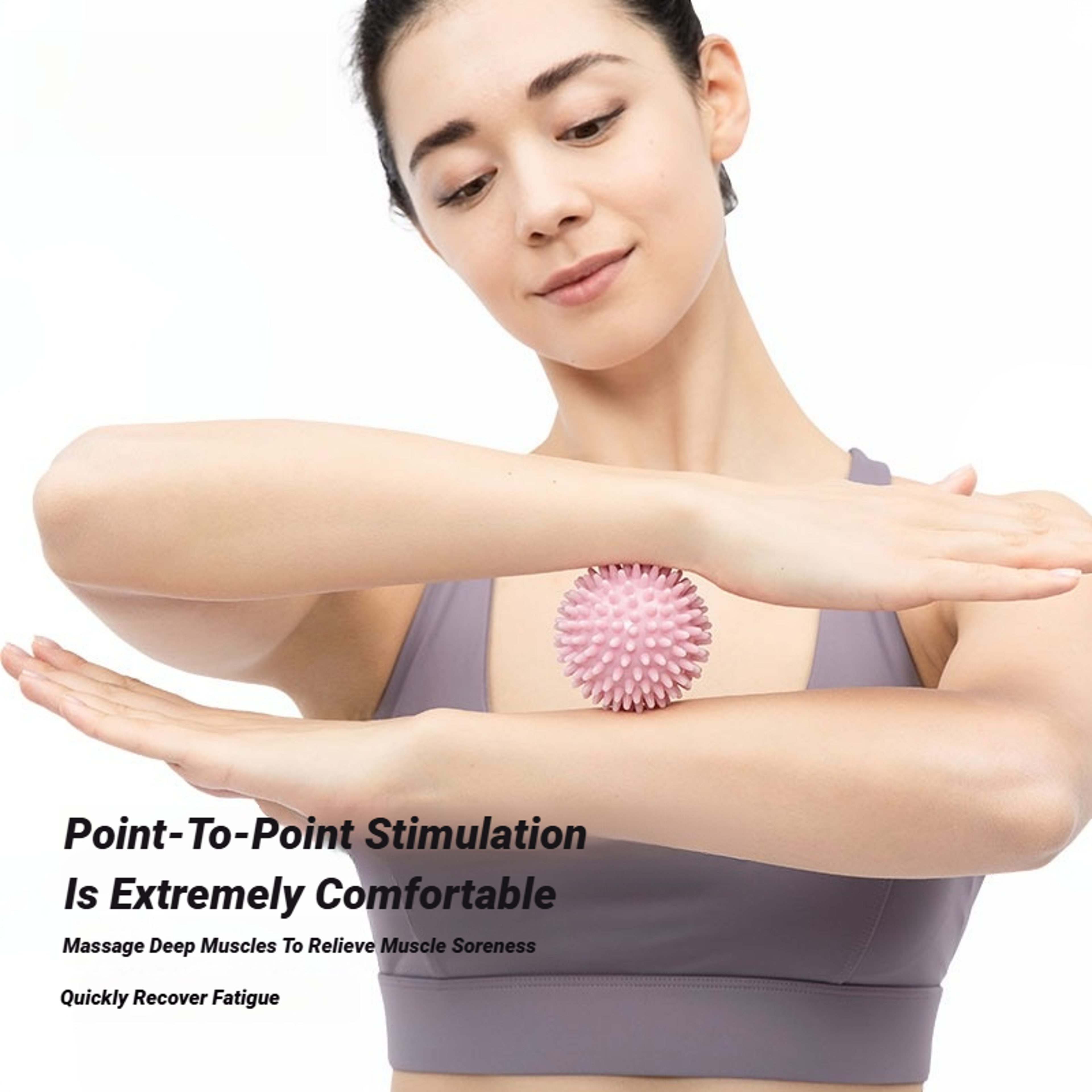 durable spiky sport massage ball for myofascial release & deep tissue muscle recovery