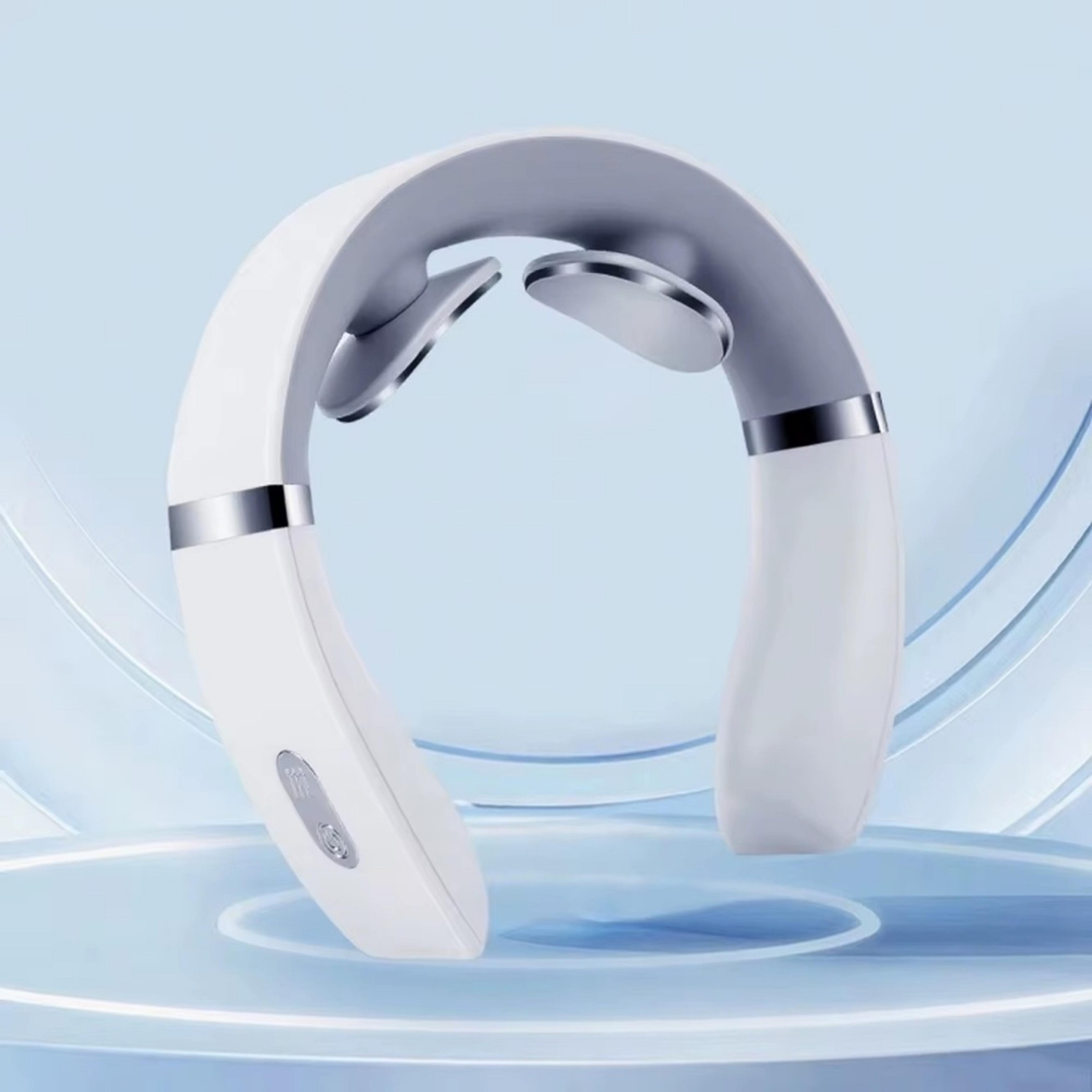 portable cervical massager for neck & shoulder pain relief deep tissue massage with warm pressing relaxation