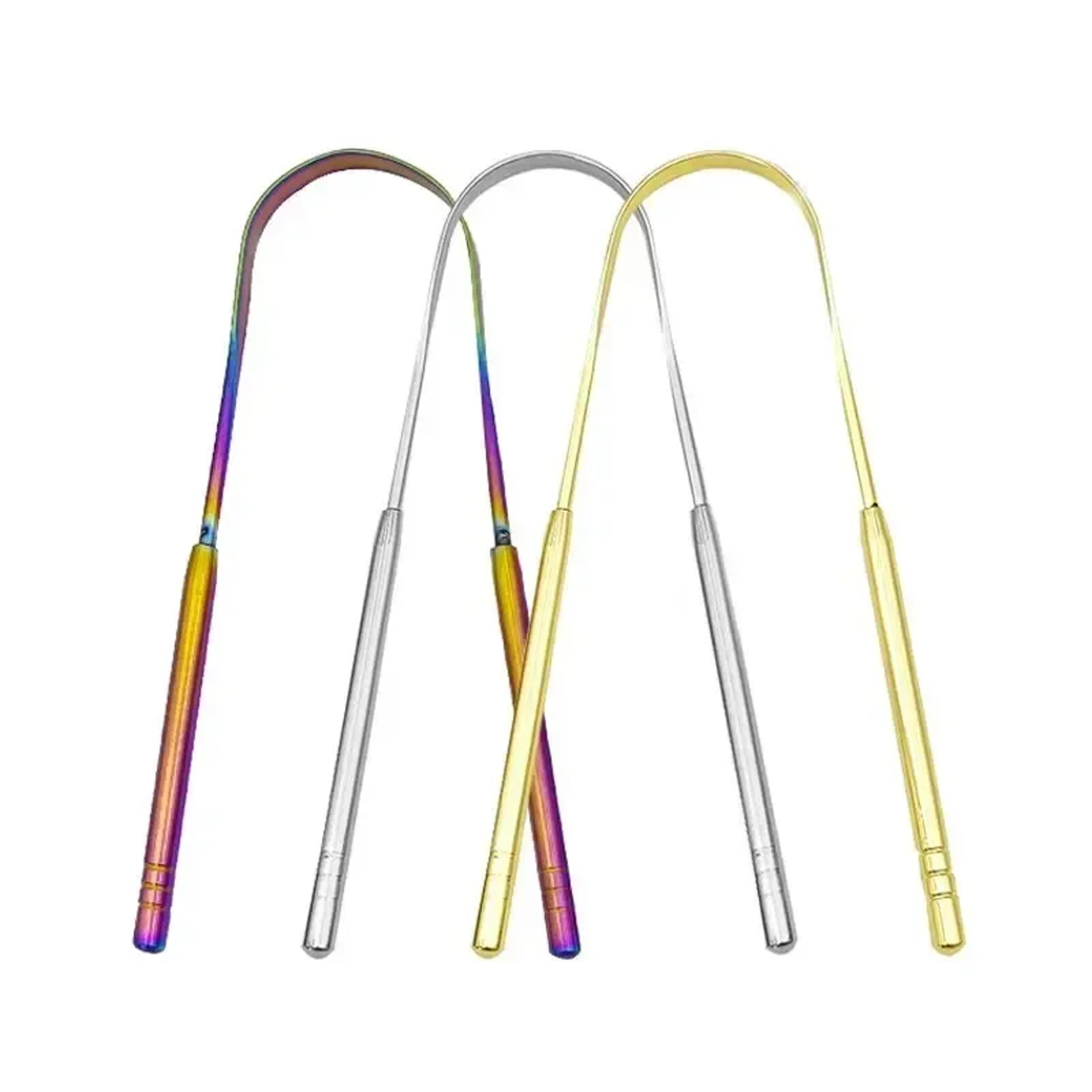 stainless steel tongue scraper for fresh breath u shaped metal tongue cleaner for oral hygiene