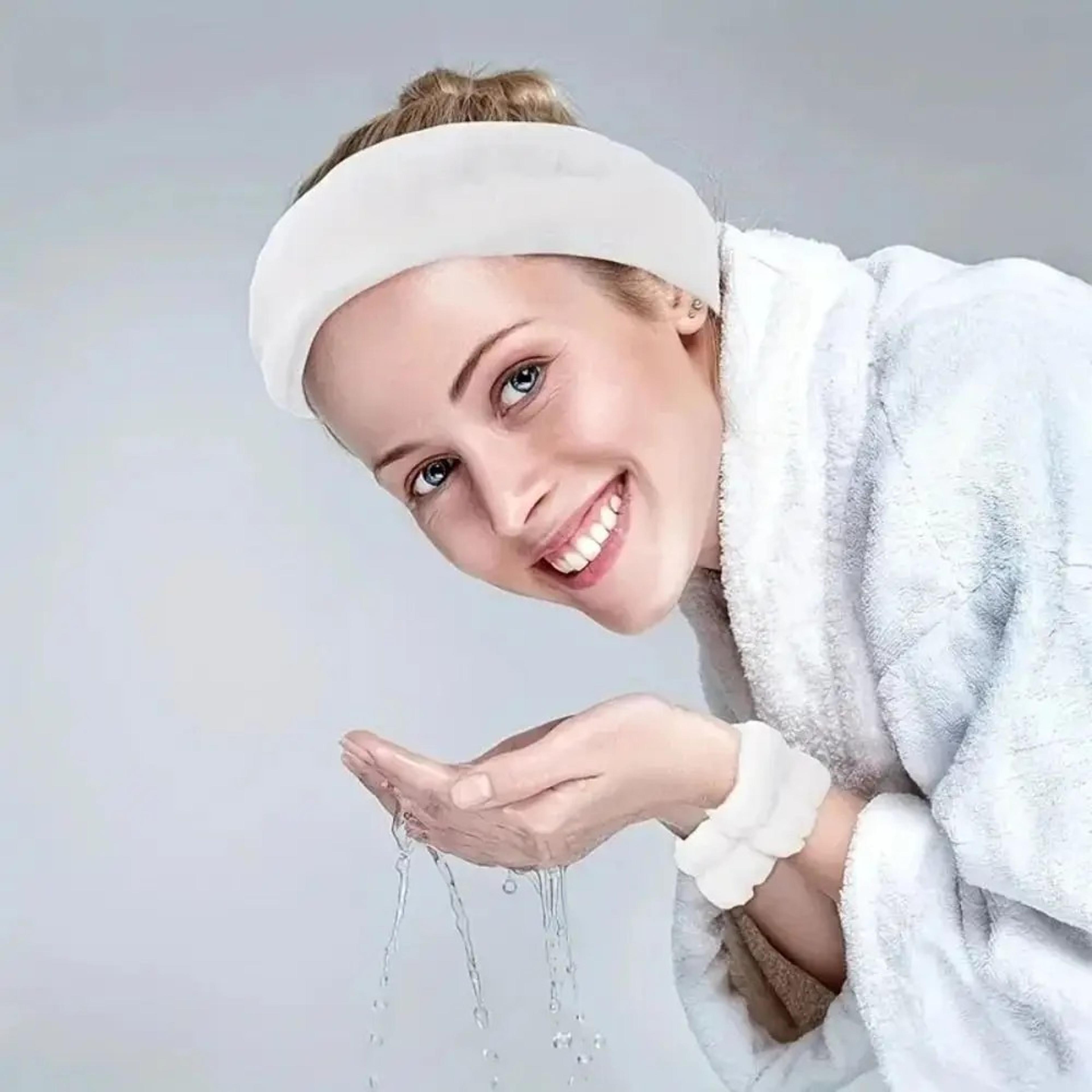 high elastic makeup belt facial cleanser bracelet set for skincare and facial mask use
