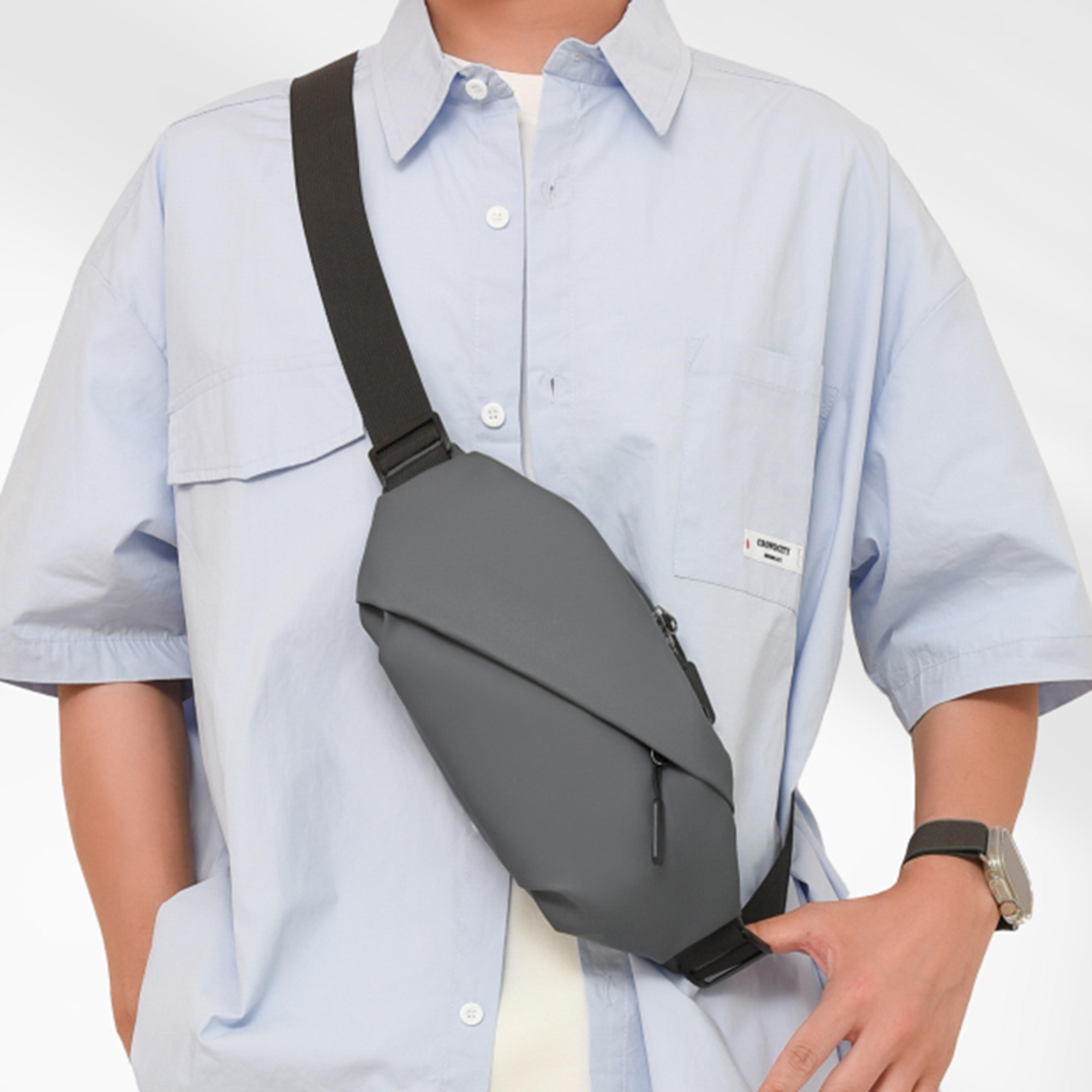 fashionable mens chest bag with adjustable shoulder straps perfect for sports mountaineering, and daily life
