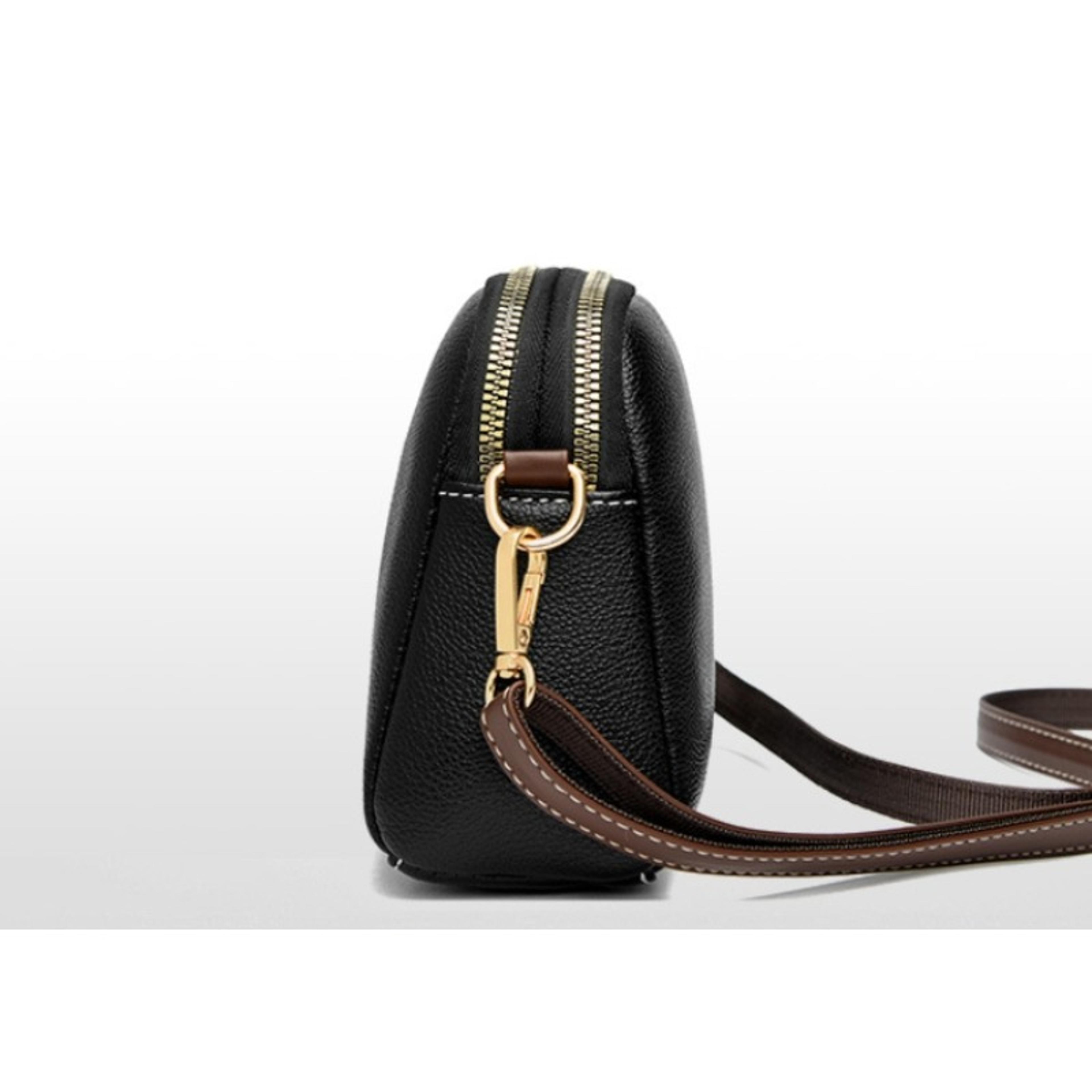 luxury cowhide flap handbag womens messenger crossbody bag