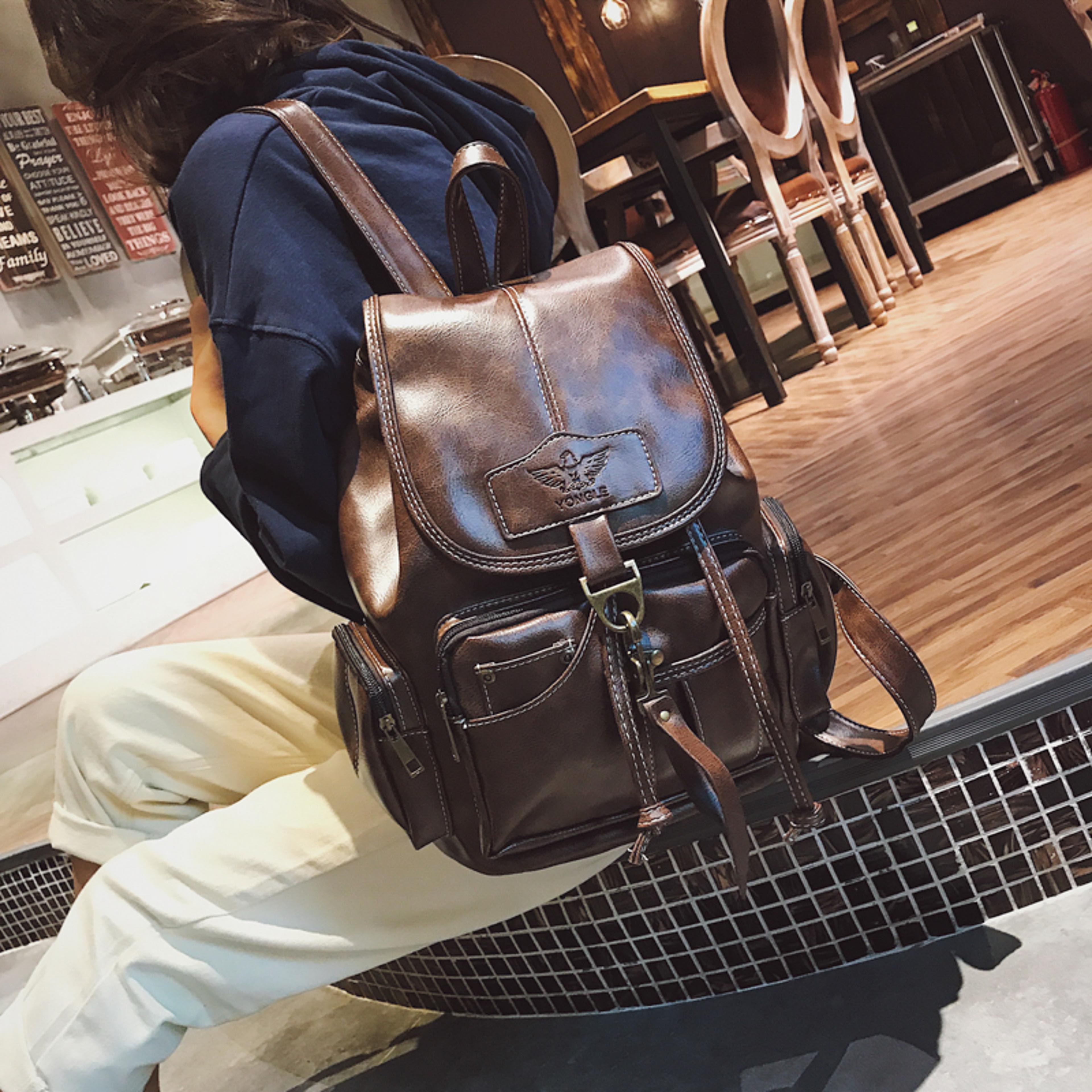 trendy retro shoulder backpack for women stylish fashion bag for students and casual outing