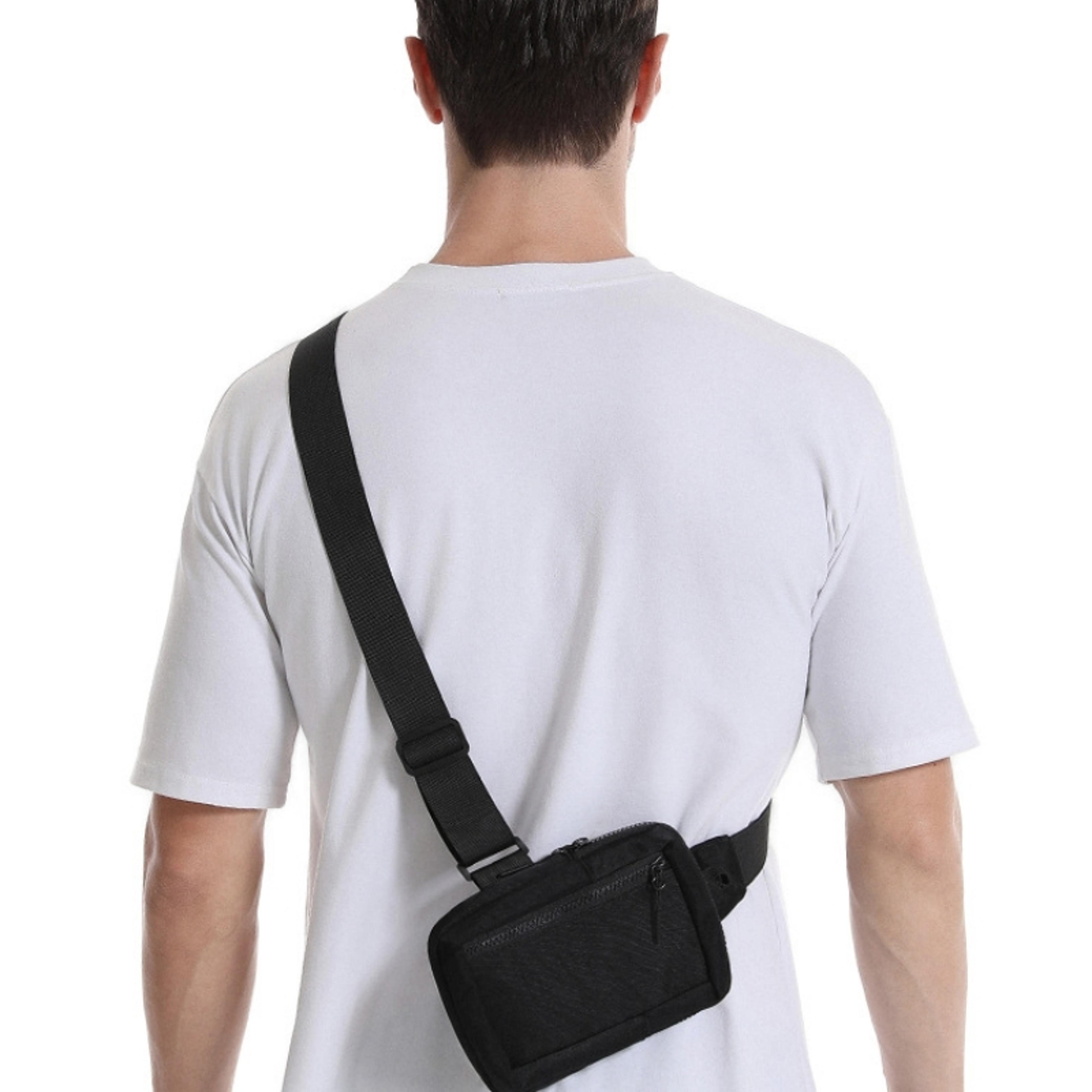 waterproof mini nylon crossbody chest bag for men & women outdoor leisure sports travel