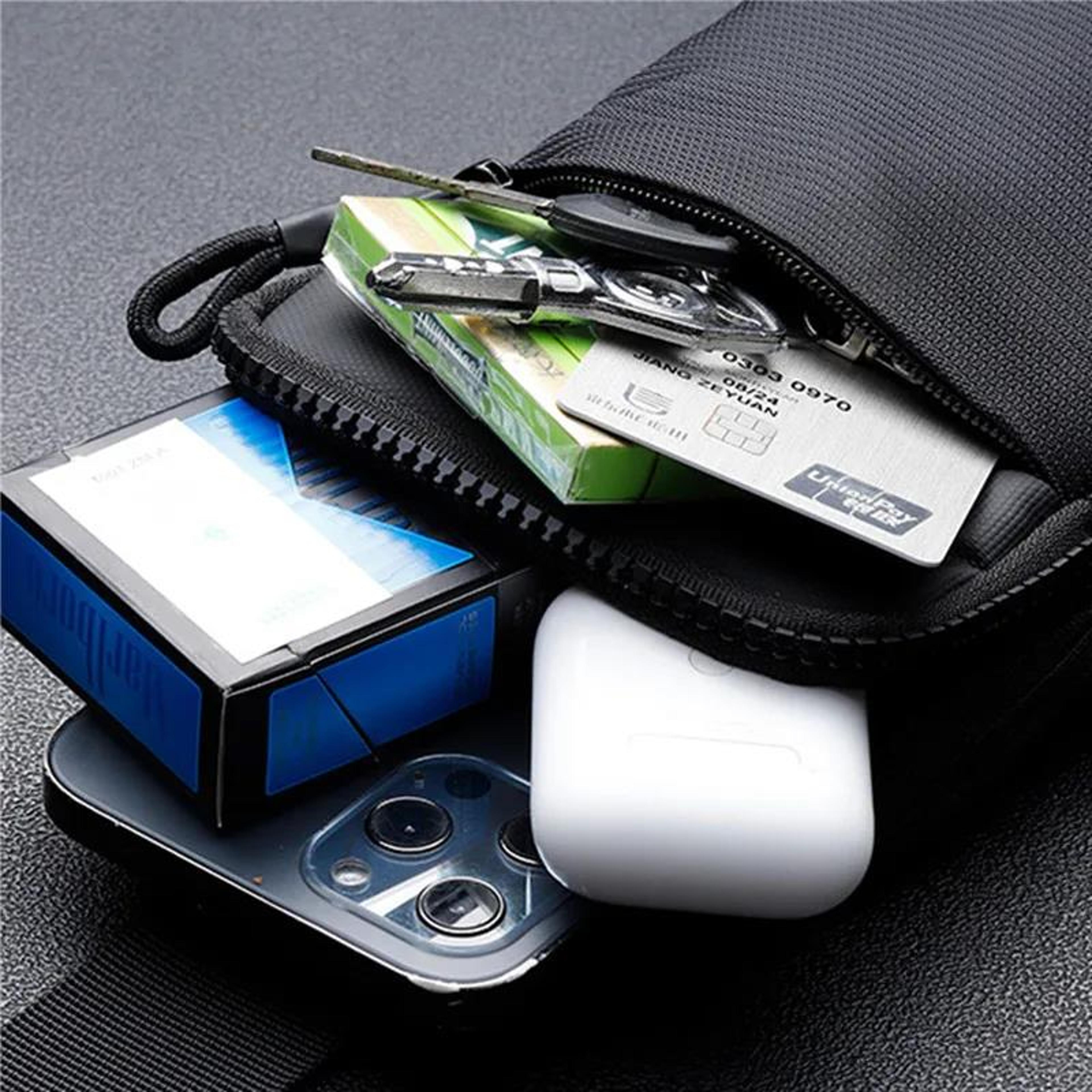 casual mens waterproof shoulder chest bag for running cycling and travel