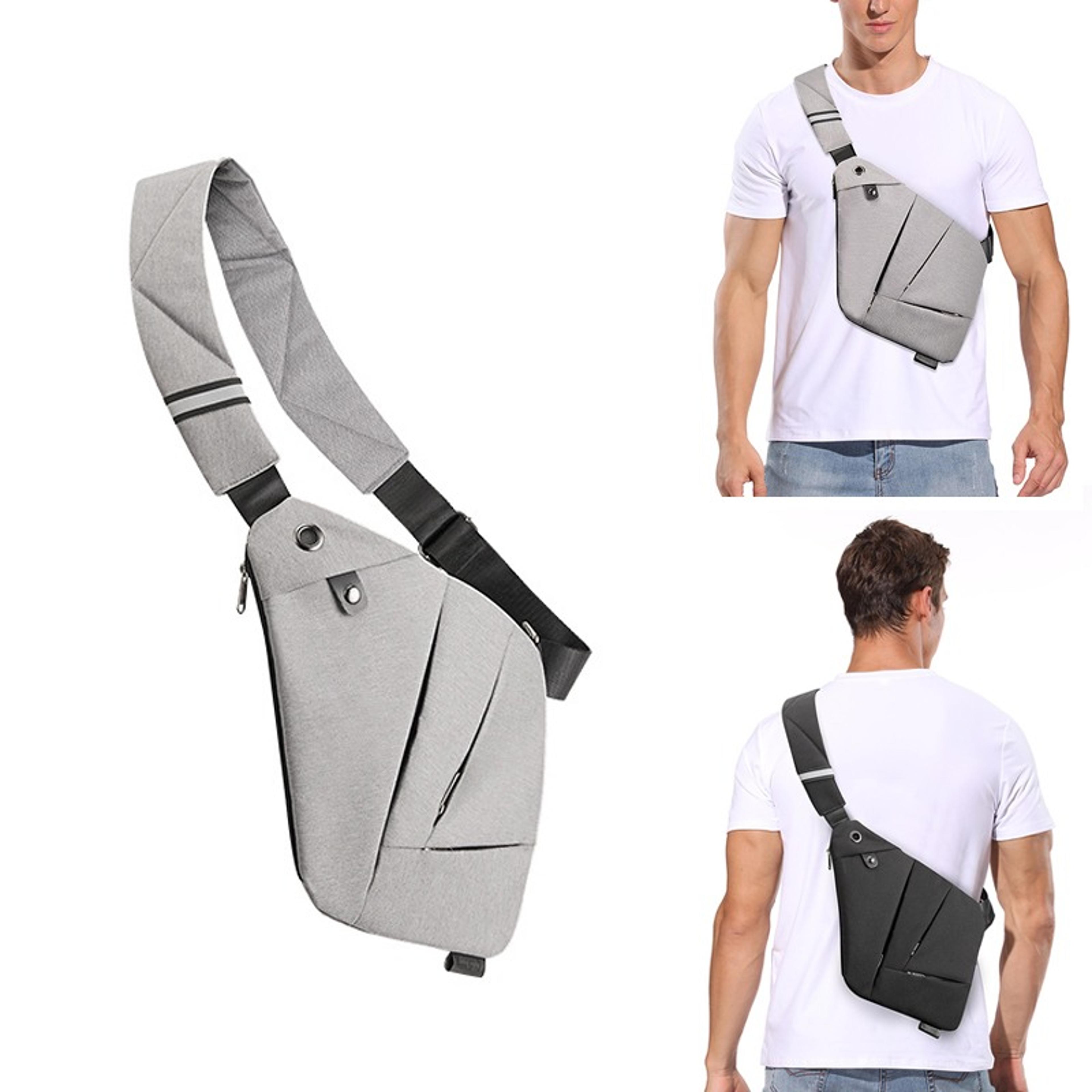 waterproof anti theft crossbody chest bag for men multifunctional sports messenger bag