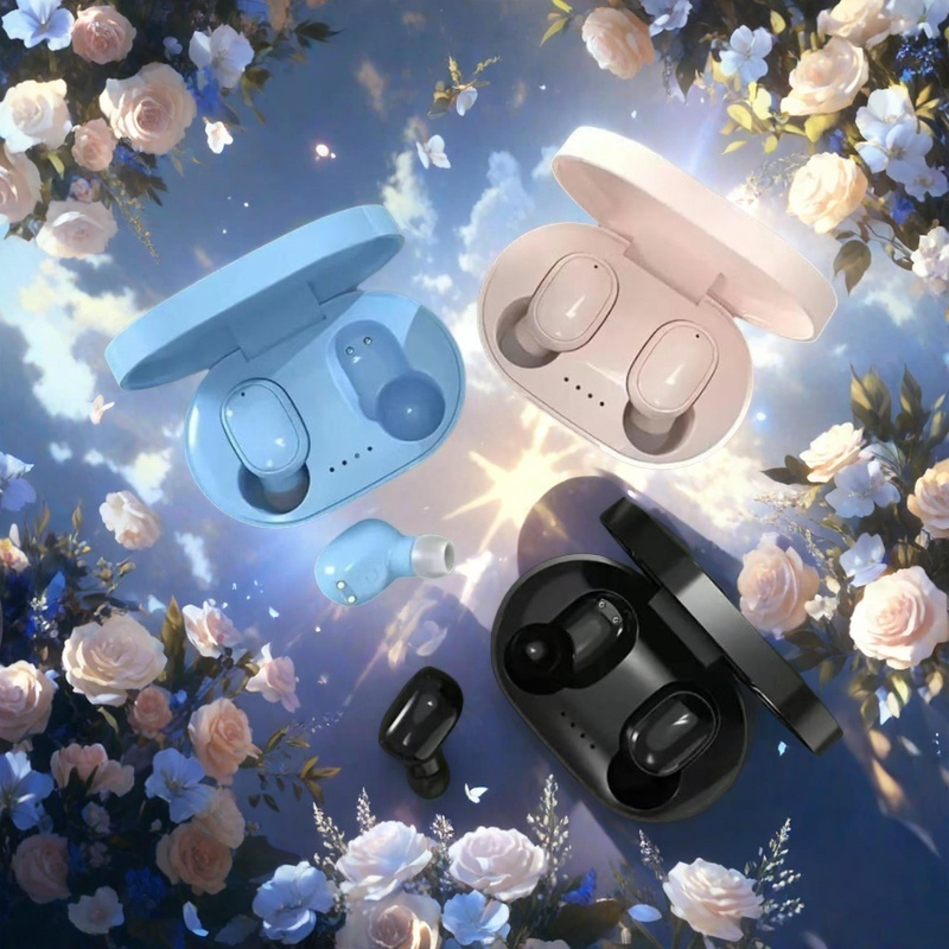 tws wireless bluetooth earphones with mic sports earbuds for gaming & calls