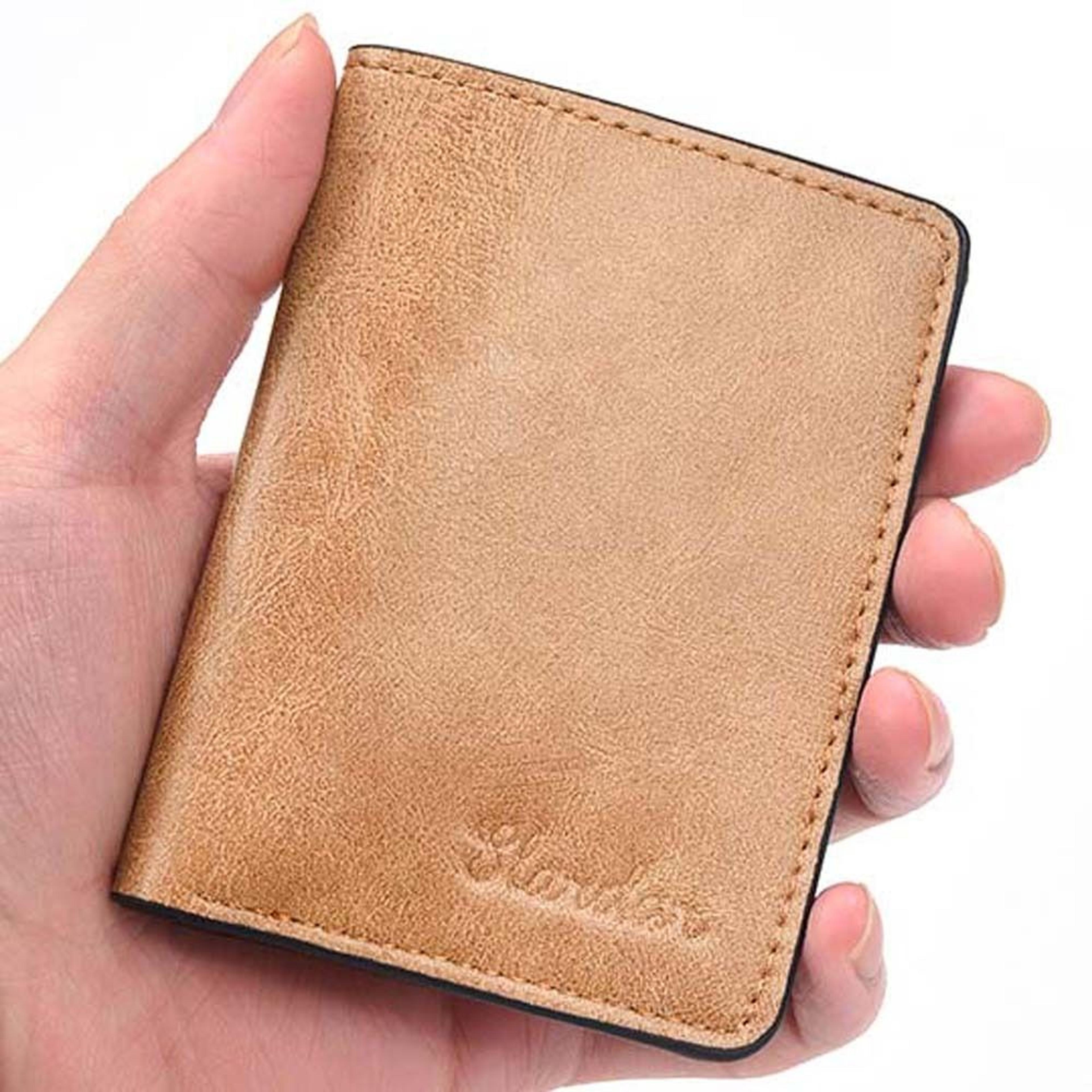 small wallet men pu leather purses mini wallets black brown card holder
