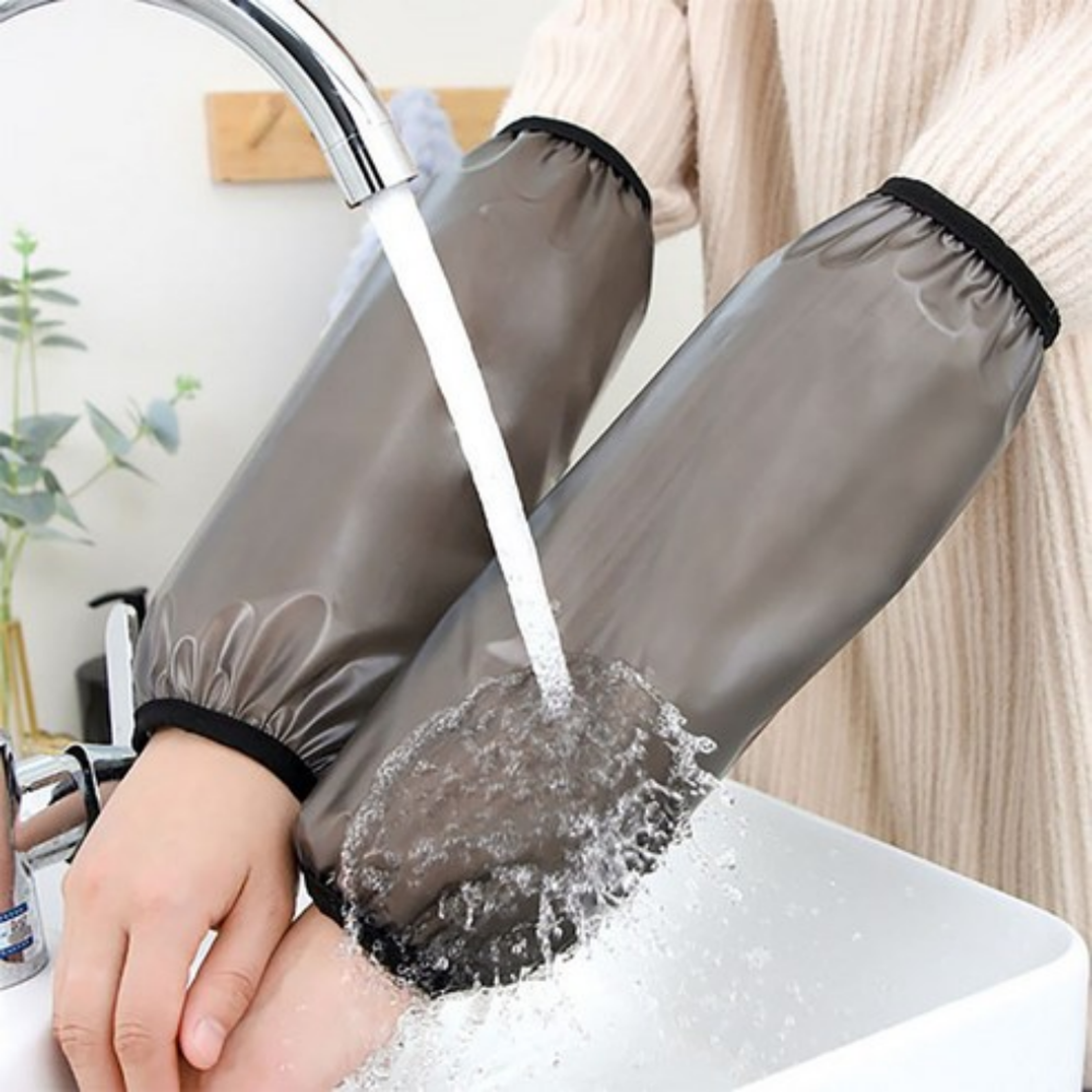 waterproof oil-resistant arm sleeves for household cleaning durable adult protective sleeves