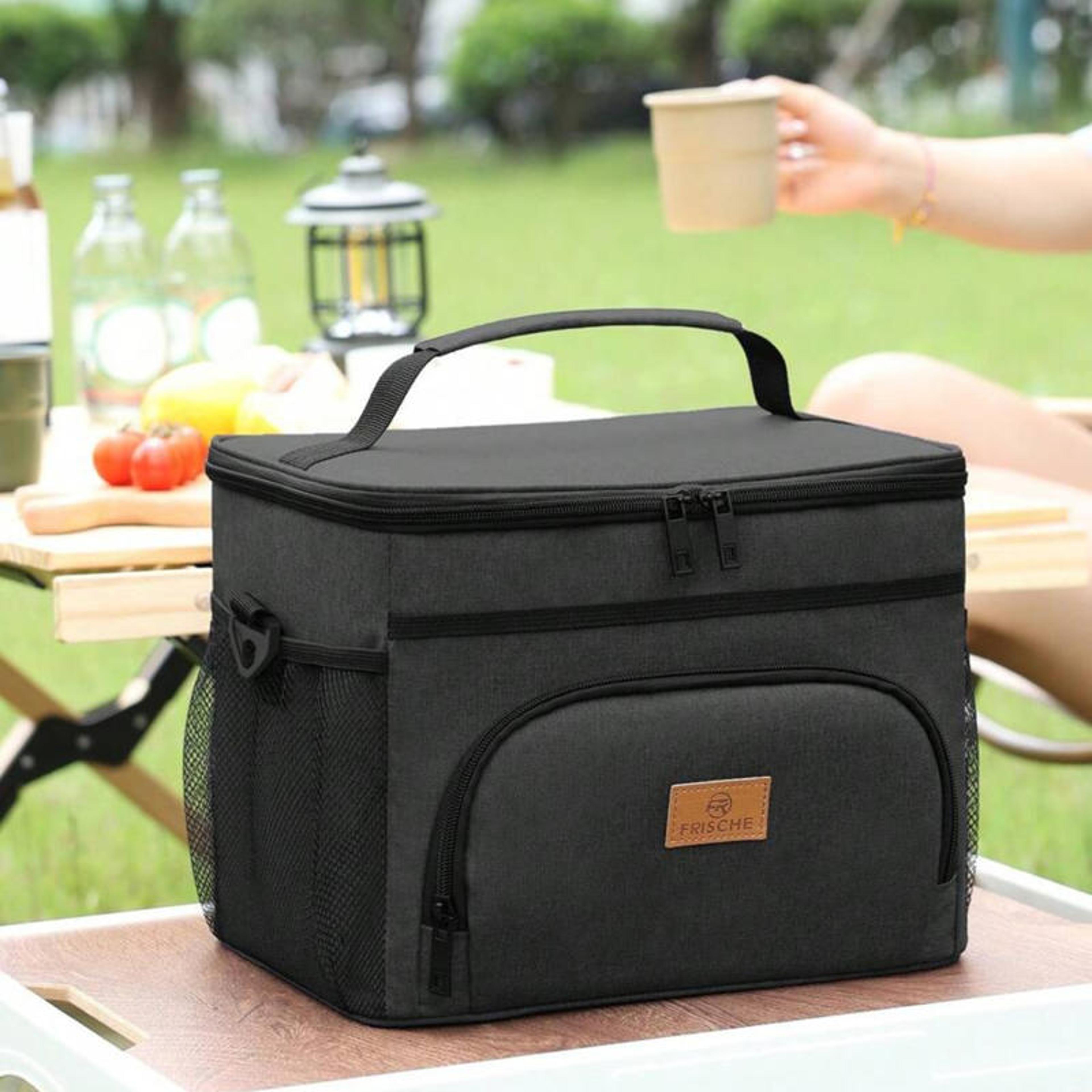 large capacity insulated lunch backpack leak proof thermal picnic cooler bag for outdoor storage