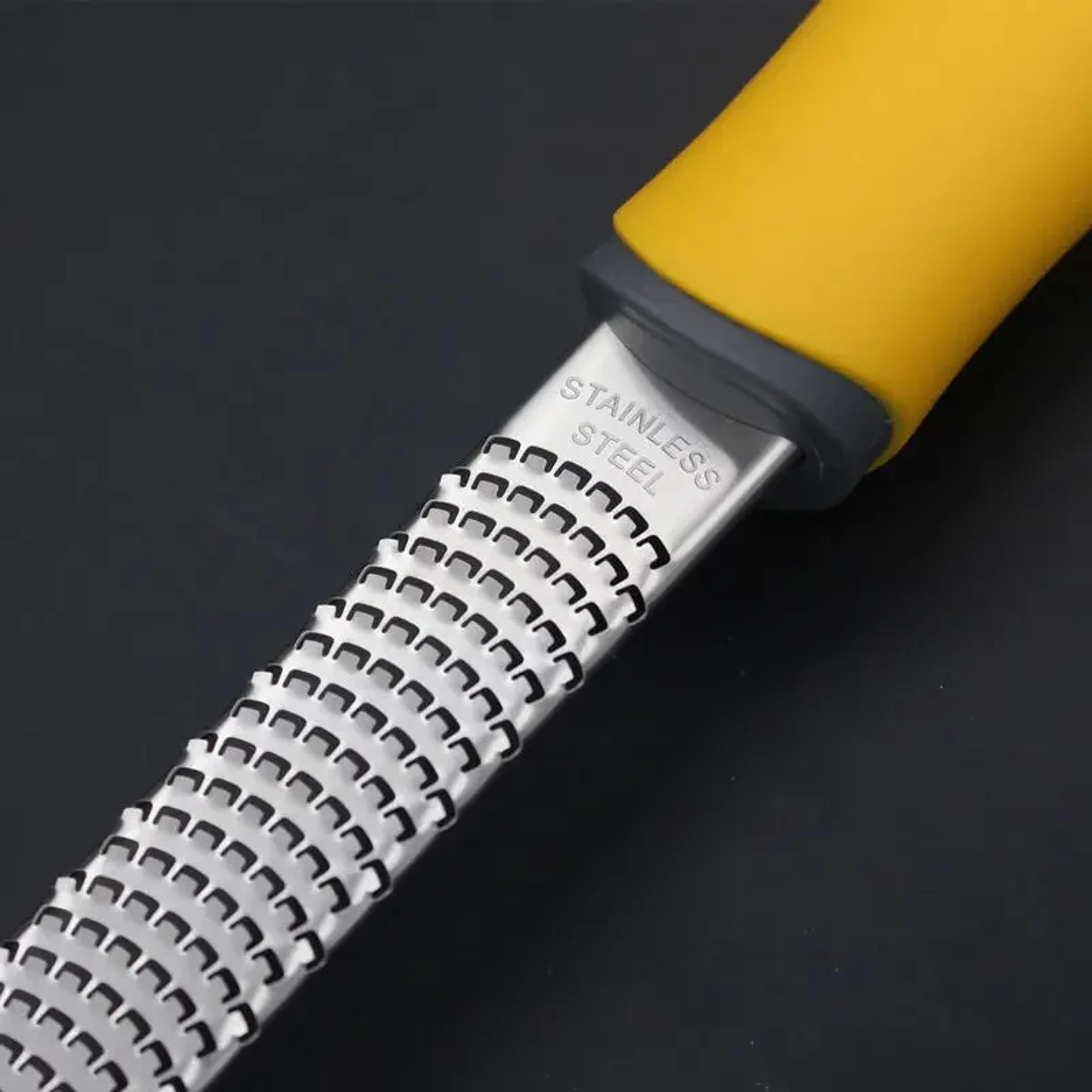 stainless steel cheese grater & lemon zester with non slip comfort handle multifunctional kitchen grater cutter