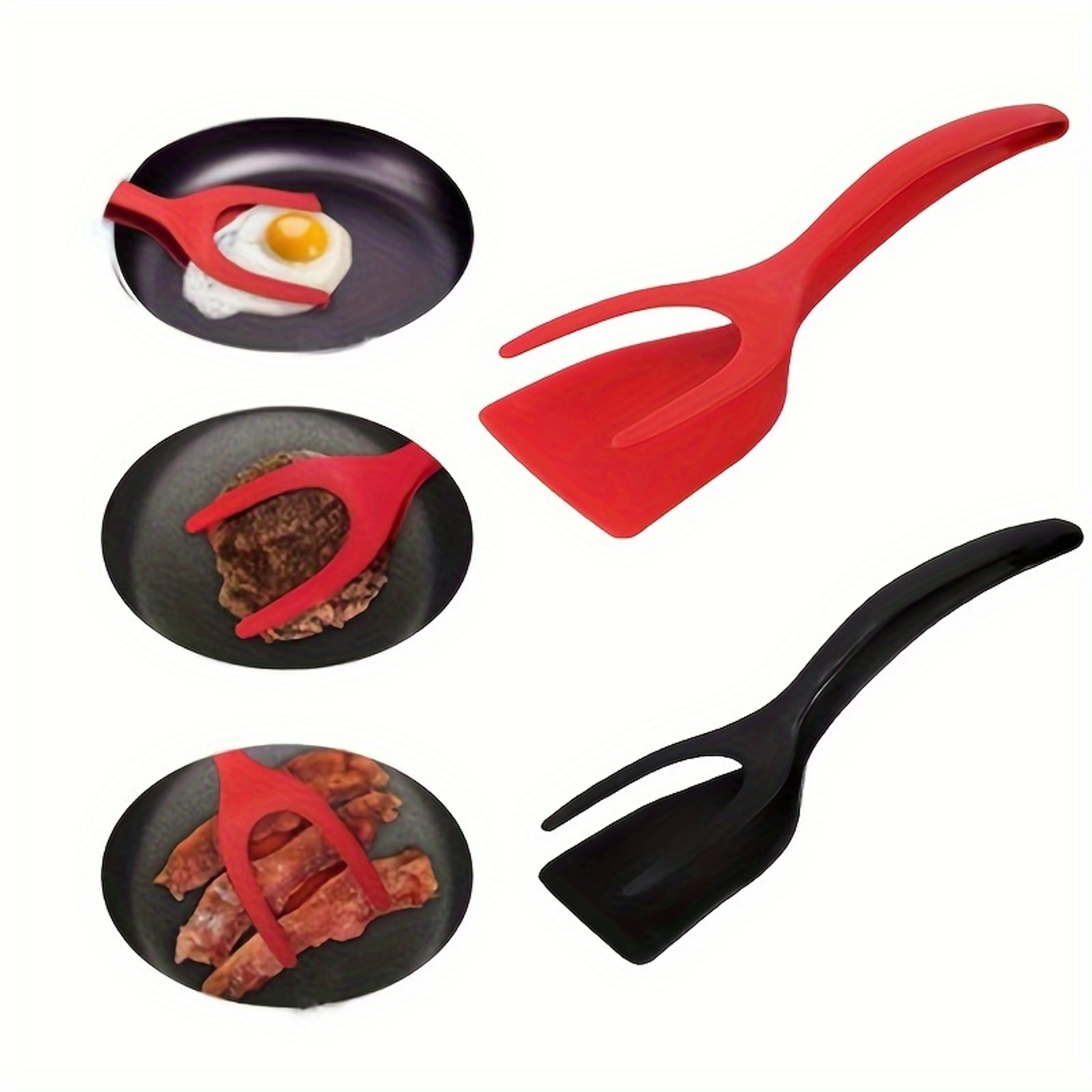 silicone egg flipper spatula tongs the ultimate non stick kitchen turner