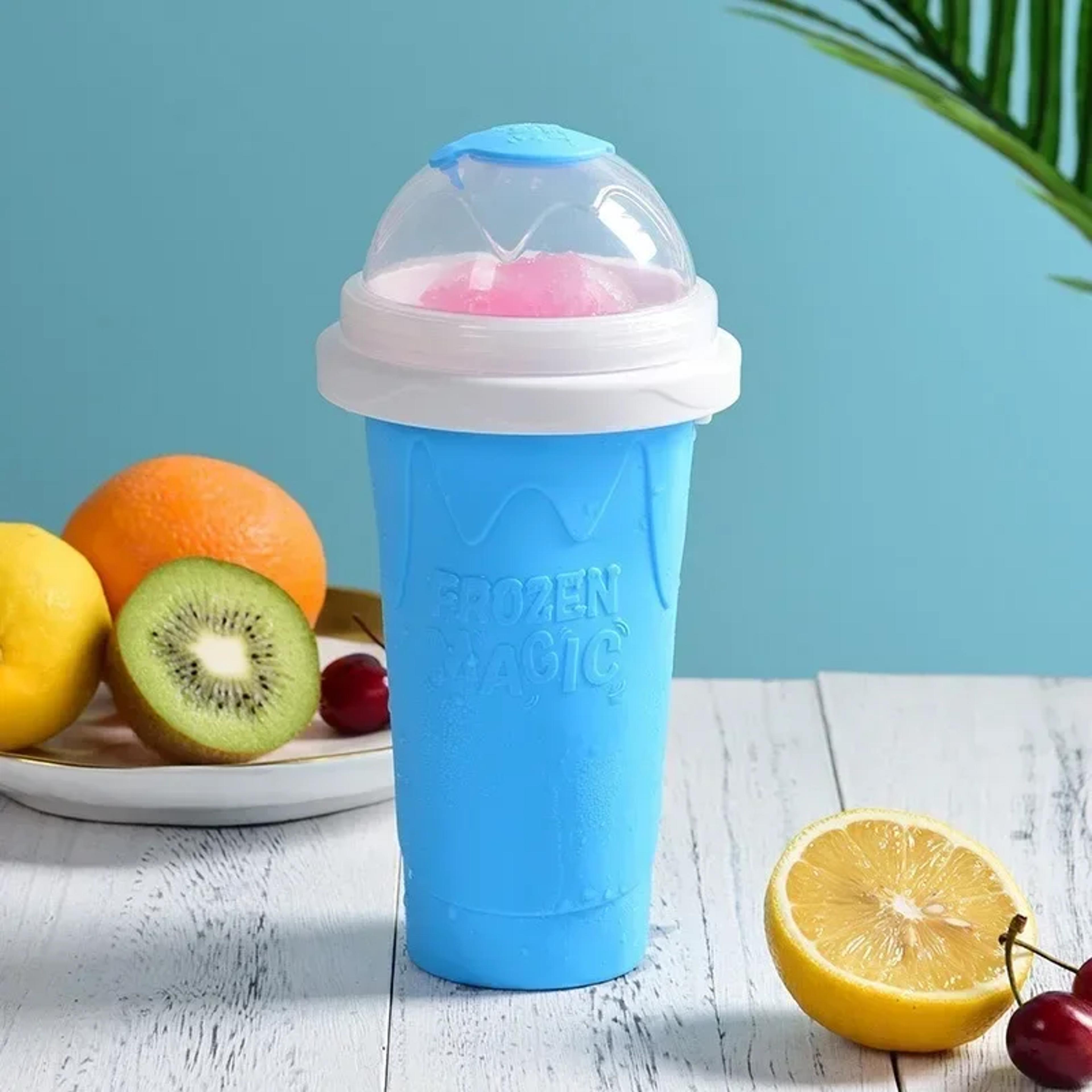 premium quick frozen smoothie maker diy double layer slushy cup for juices milk & ice treats