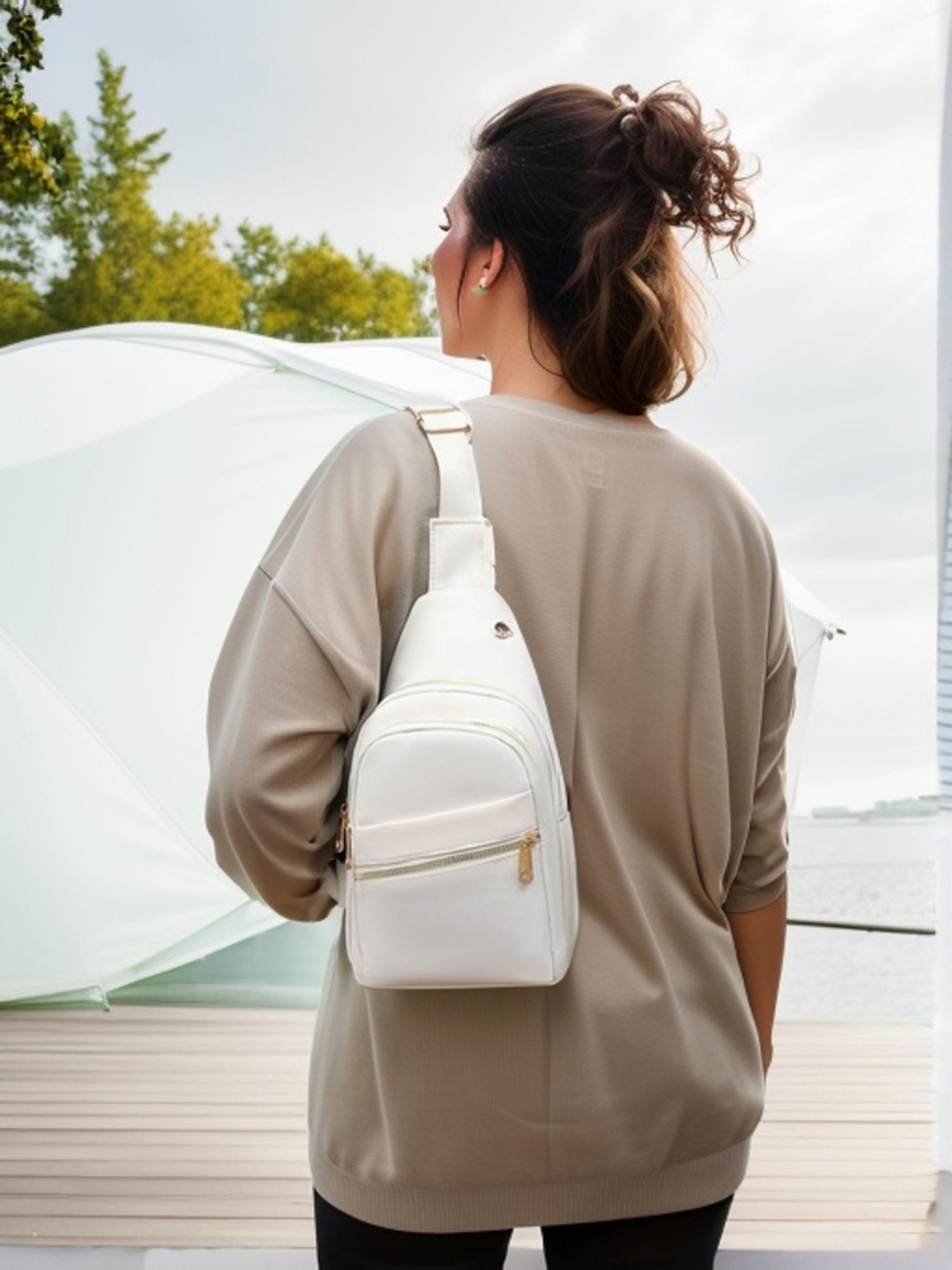 versatile multi-pocket sling bag stylish crossbody chest bag for travel and daily use