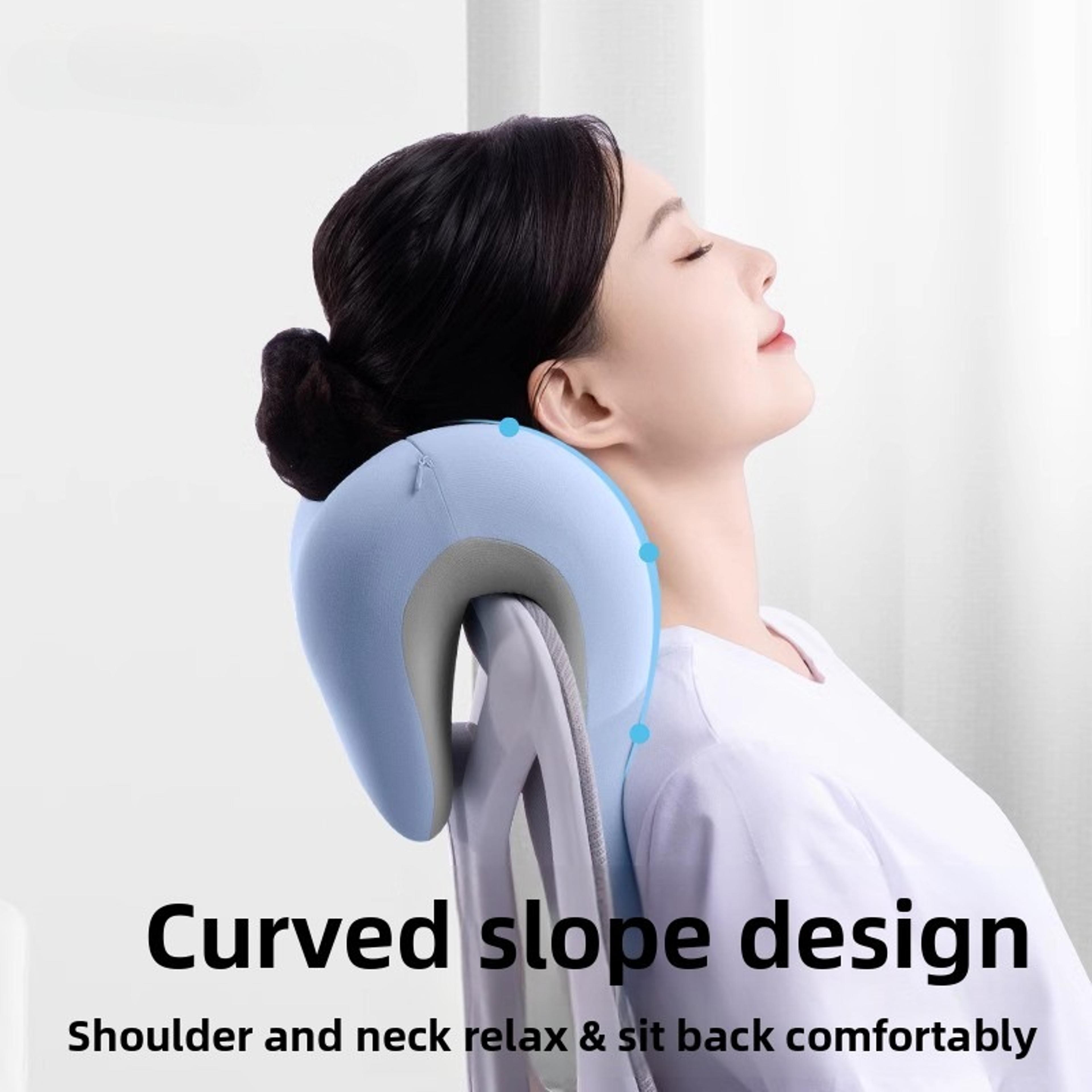 ergonomic memory foam neck and shoulder support pillow for office chair ultimate headrest cushion