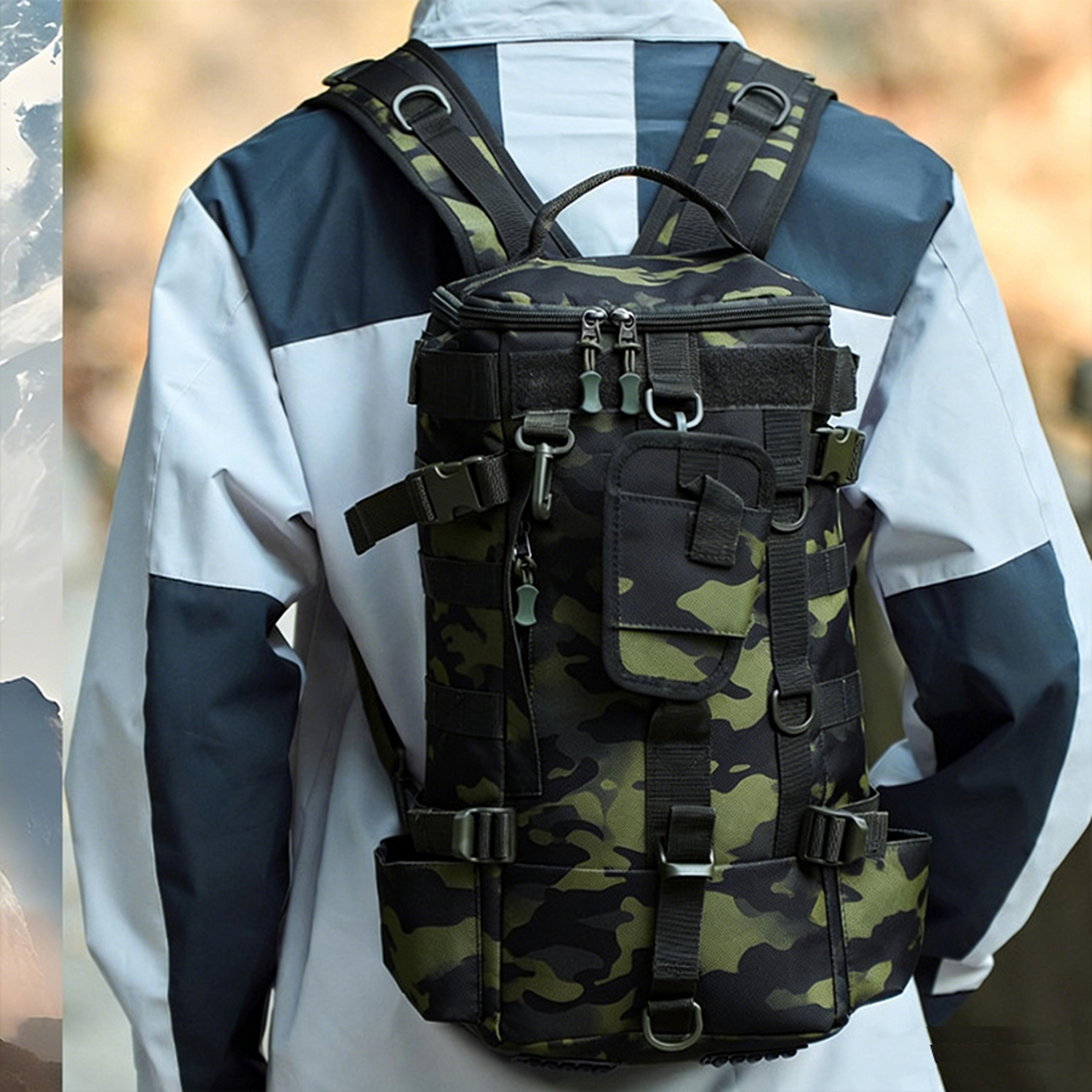tactical military camouflage backpack heavy duty outdoor survival gear