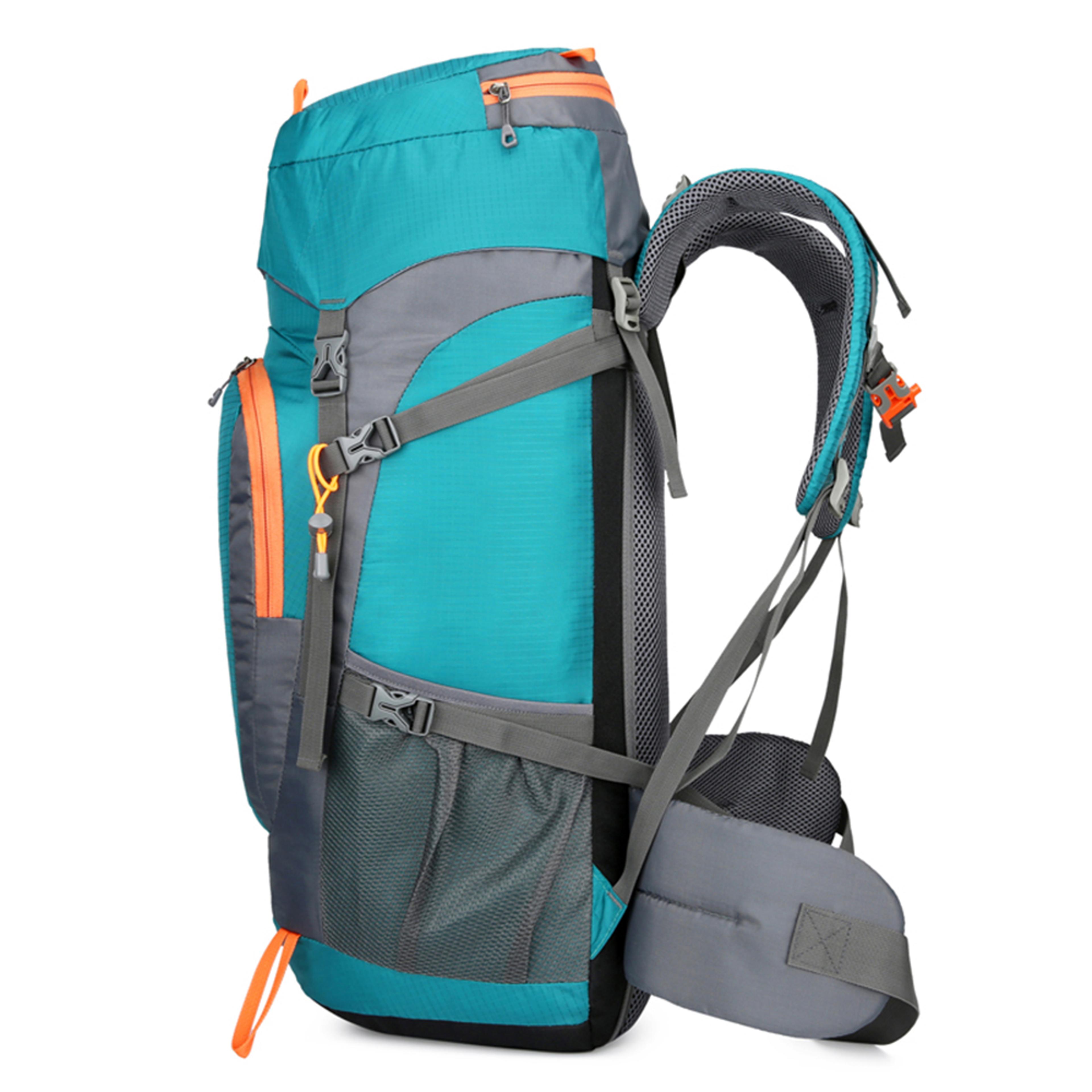 water resistant hiking backpack with rain cover durable outdoor sport travel daypack