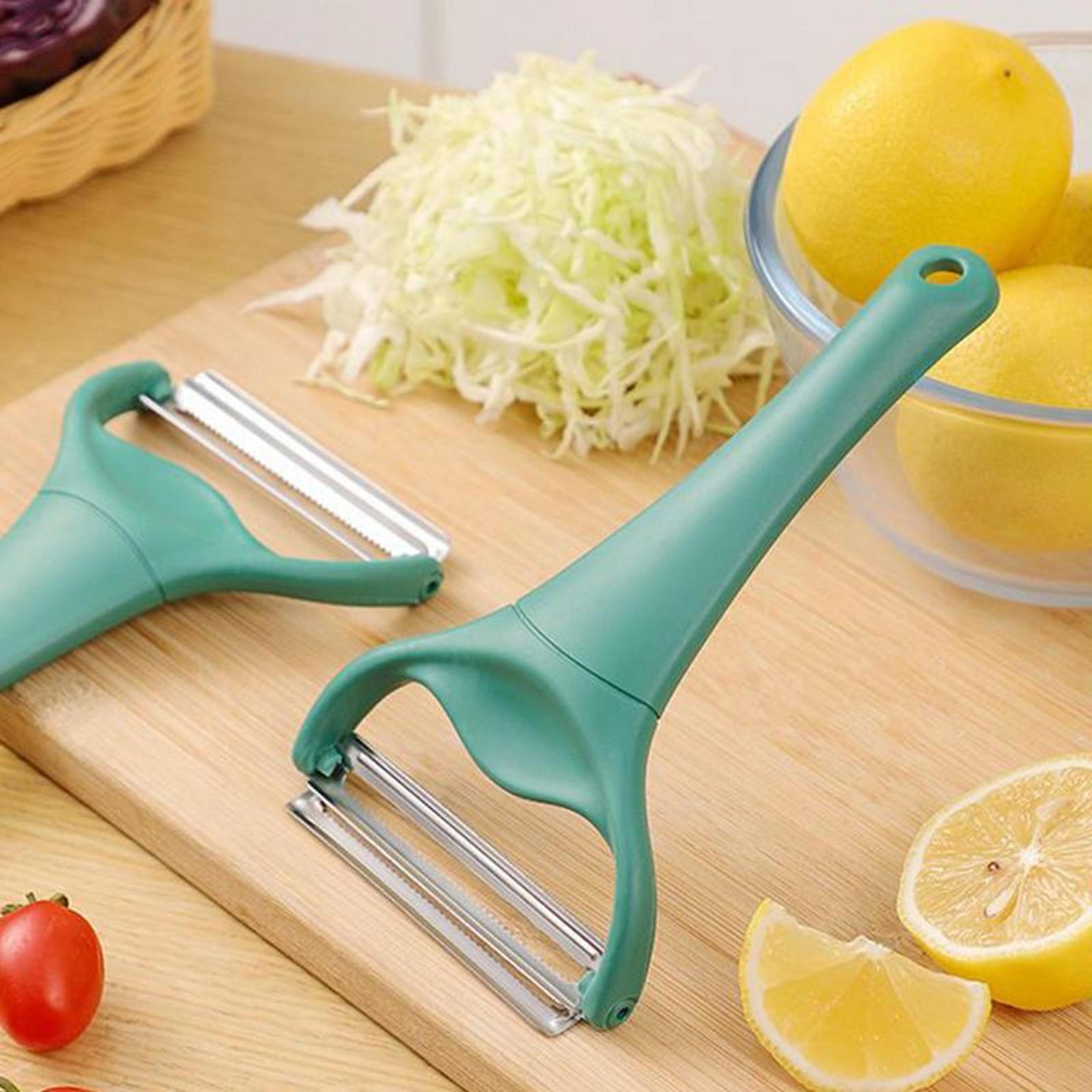 wide mouth cabbage peeler stainless steel vegetable slicer for salads and potatoes
