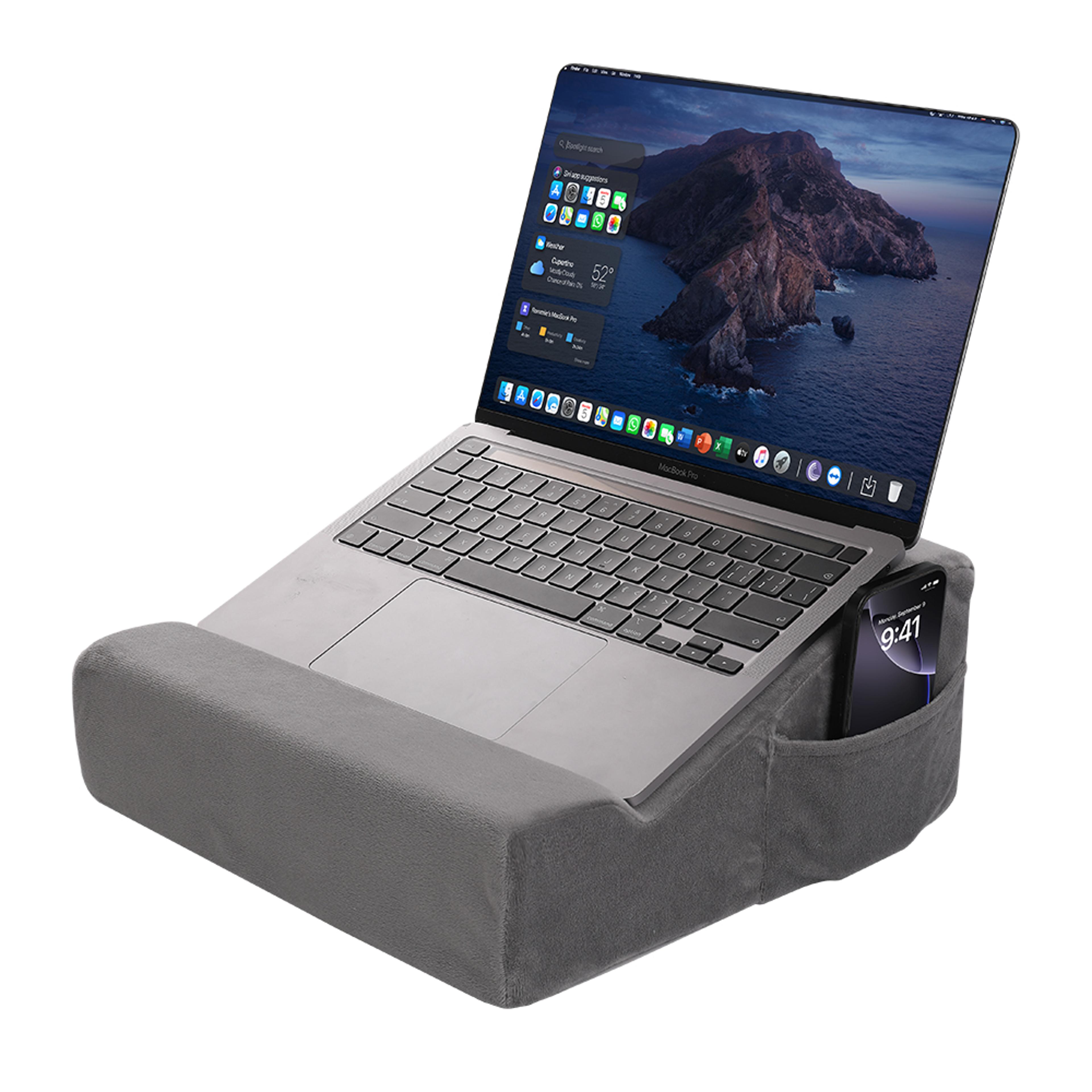 adjustable tablet stand pillow pad ergonomic pillow holder for phones tablets and laptops ideal for bed desk work