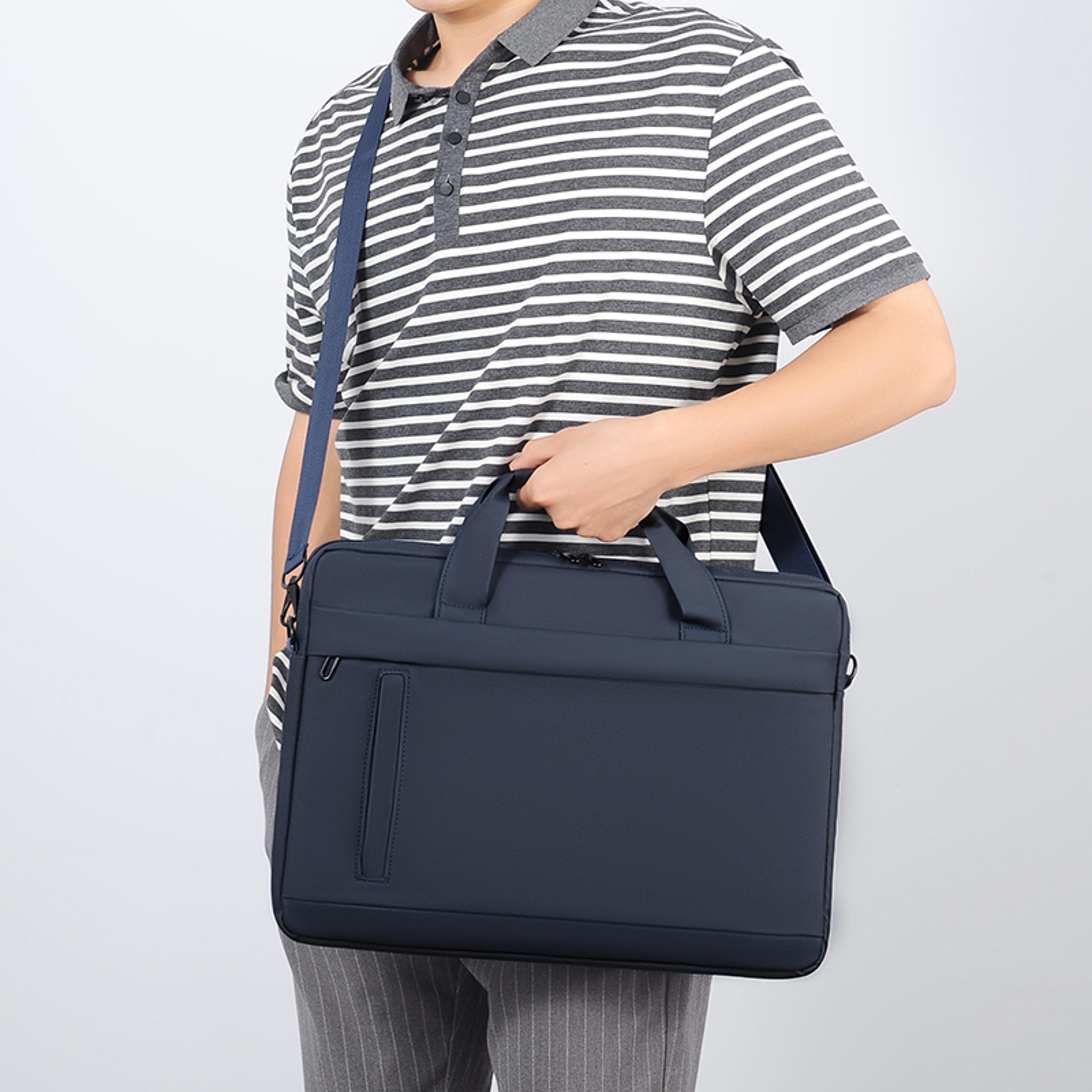 mens minimalist briefcase stylish business messenger bag with large capacity office tote for professionals