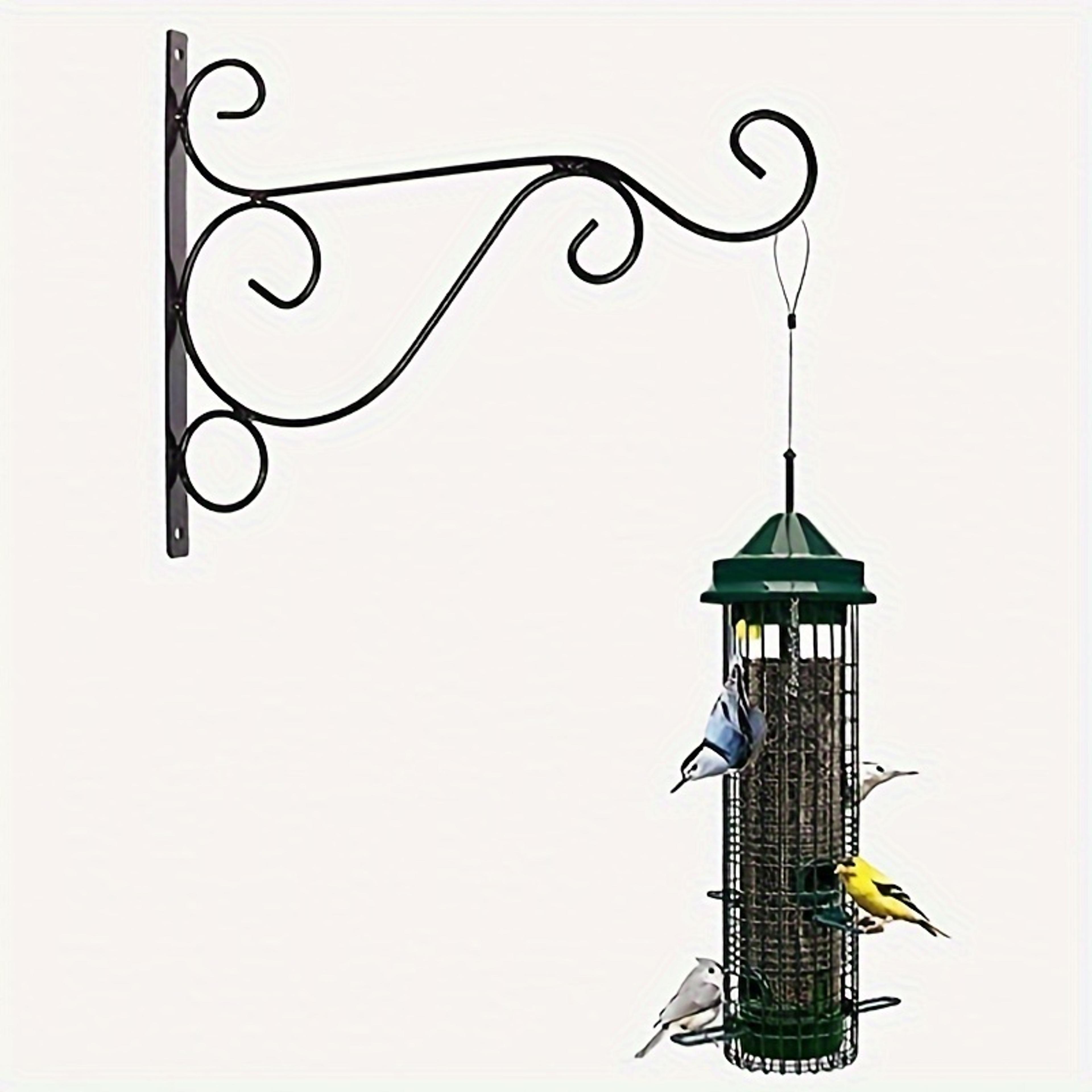 wall-mounted iron art flower pot stand for outdoor garden balcony rustic hanging basket holder for succulents
