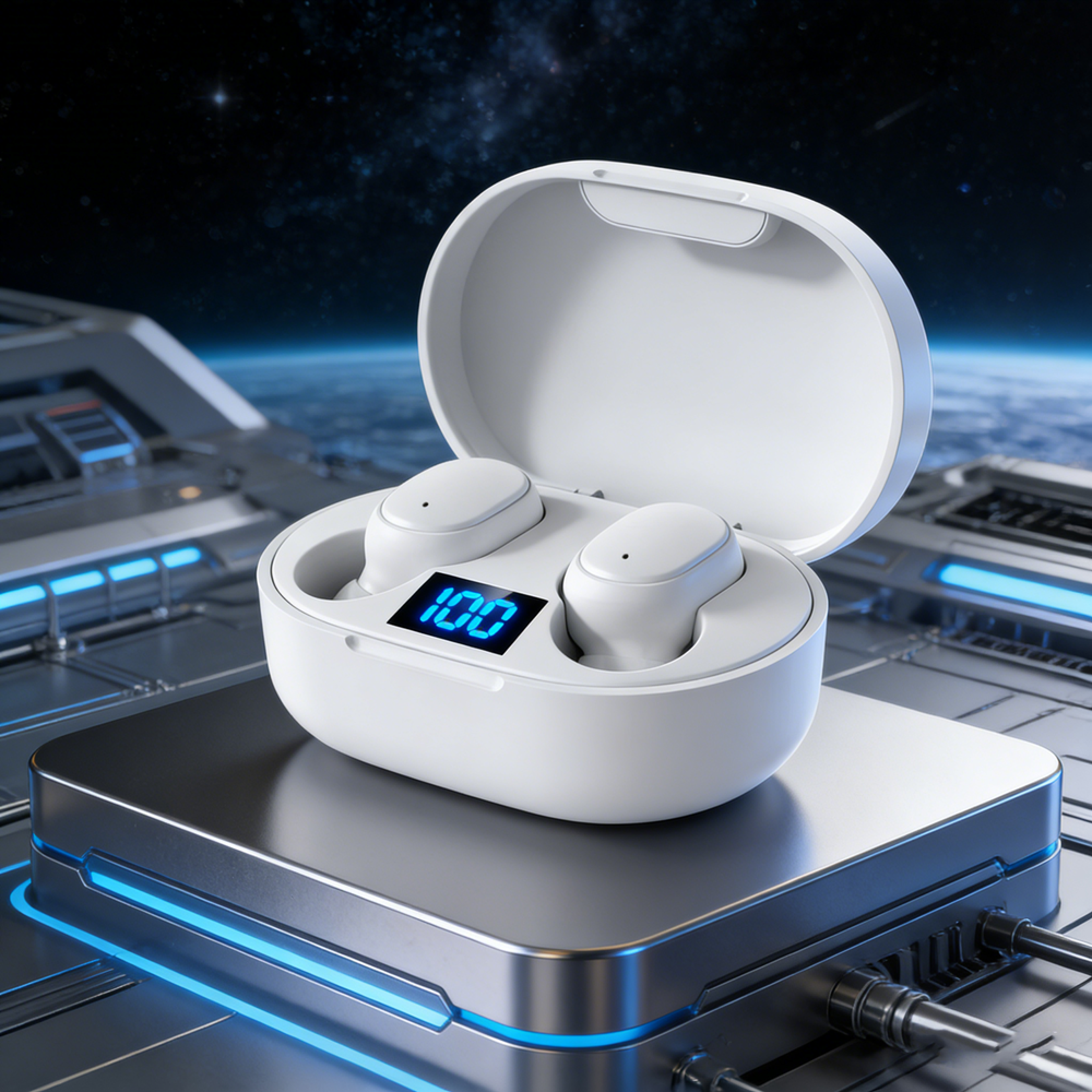 wireless bluetooth earphones with noise cancelling headset & microphone for smartphones