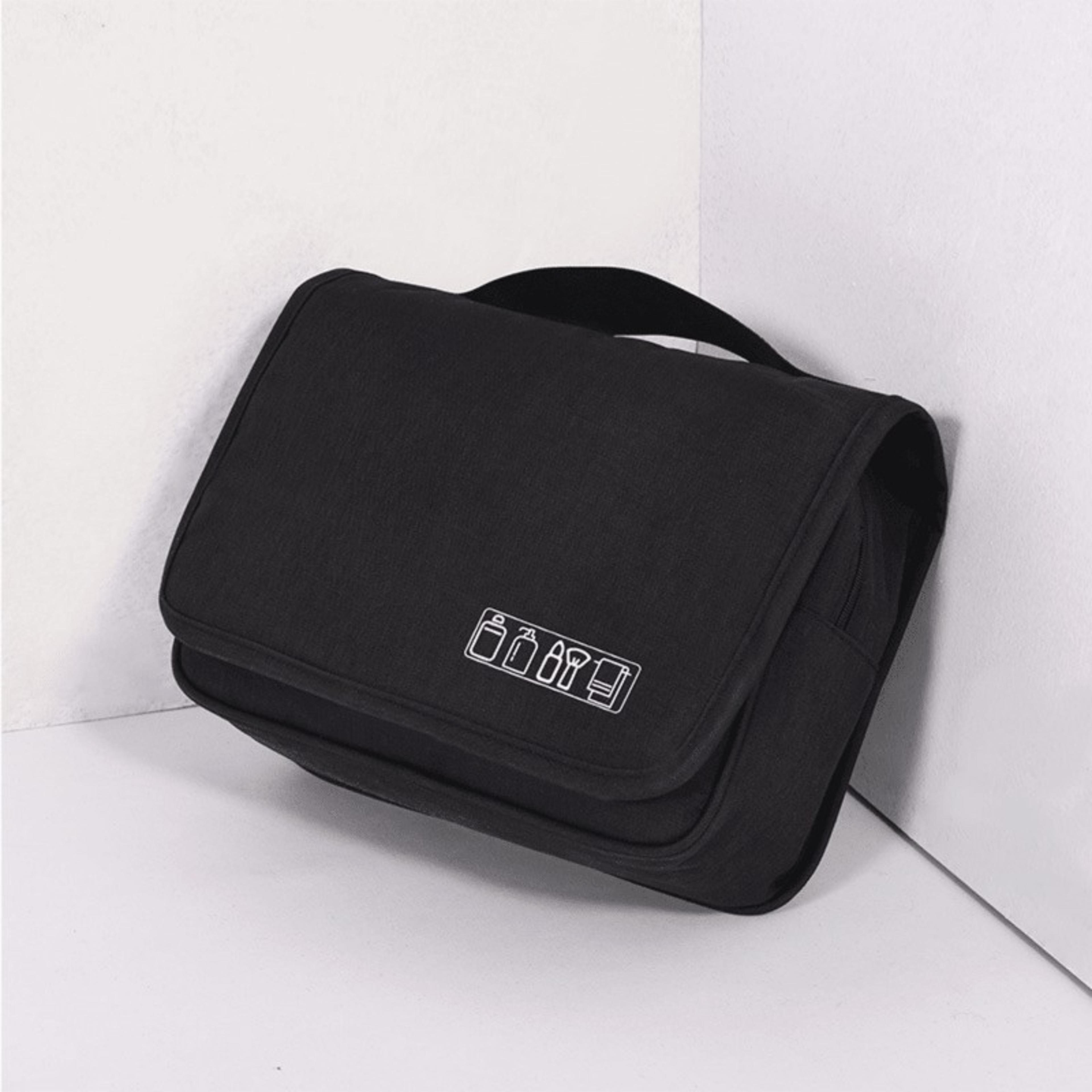 large capacity hanging toiletry bag travel organizer for men & women