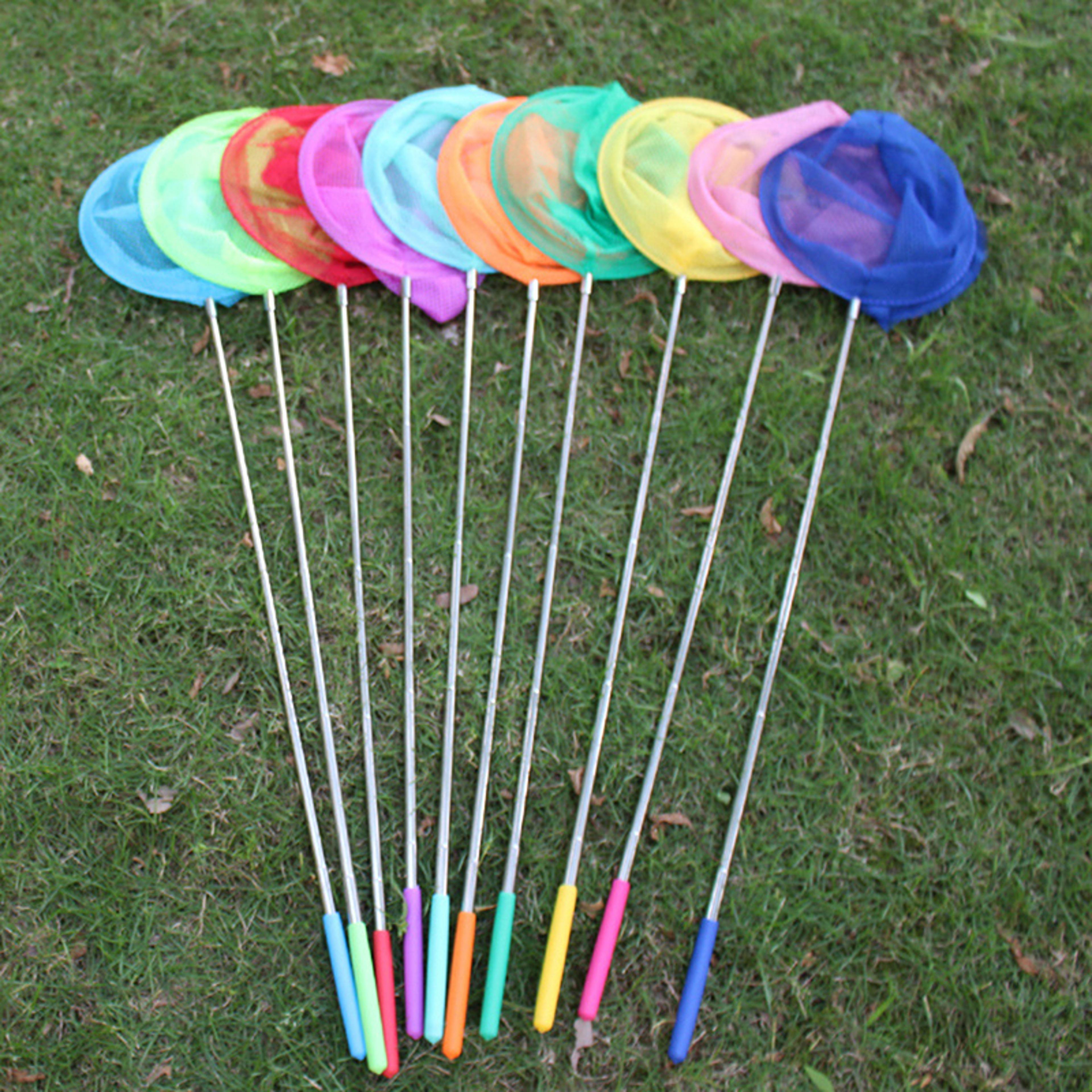kids butterfly net telescopic insect catching toy for outdoor nature play