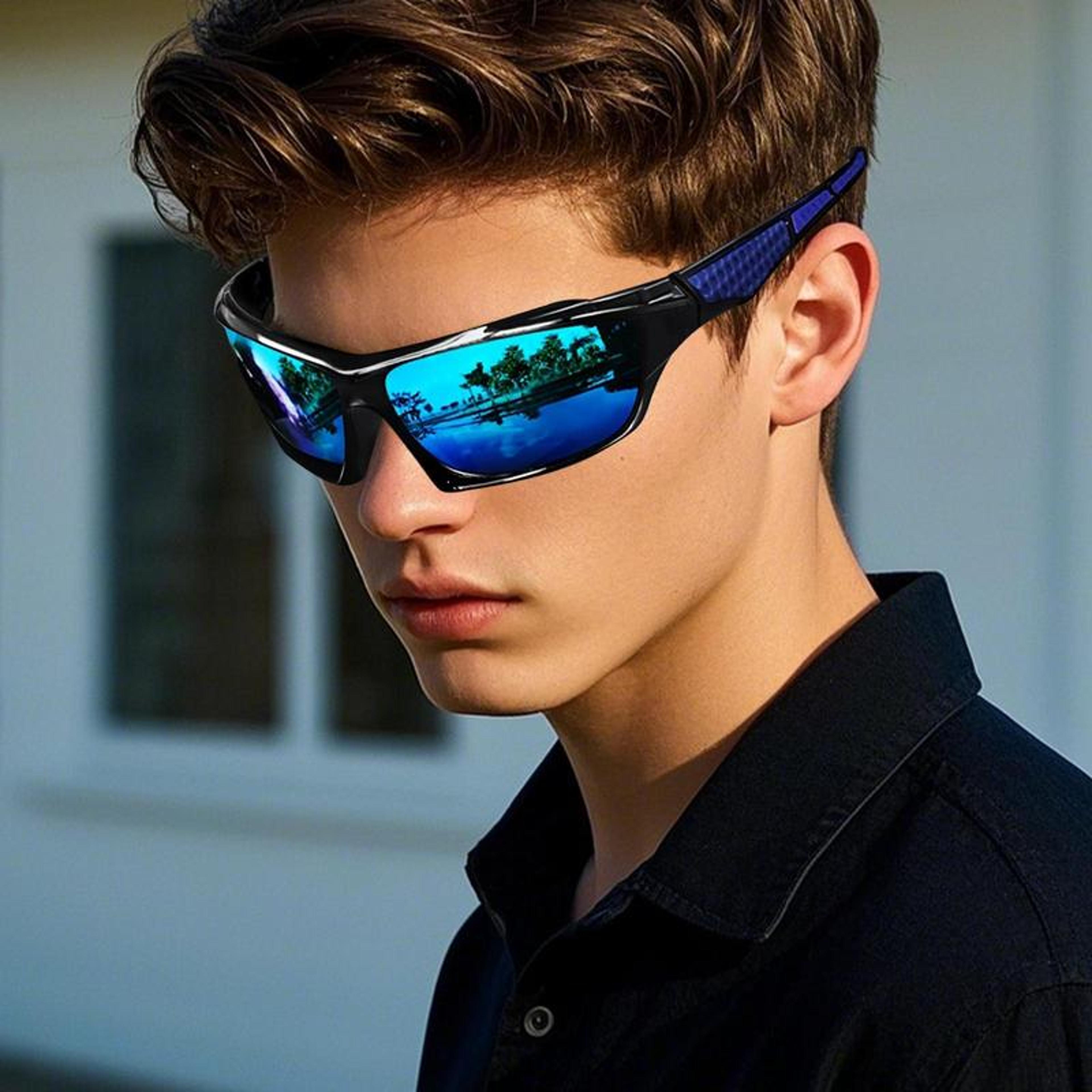 polarized sunglasses for men lightweight sport driving and fishing glasses