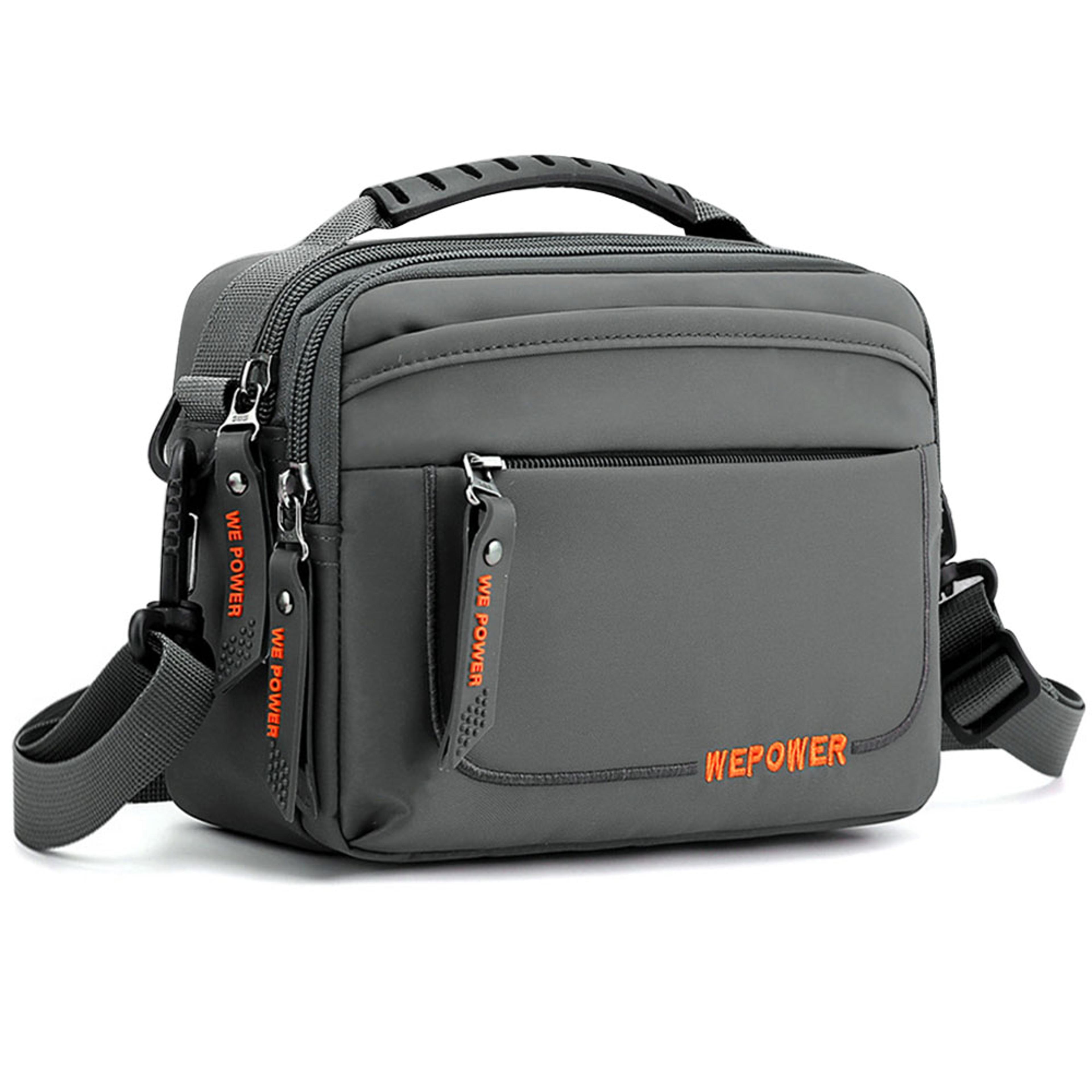 urbantrail mens crossbody bag multi pocket shoulder messenger bag for travel work hiking