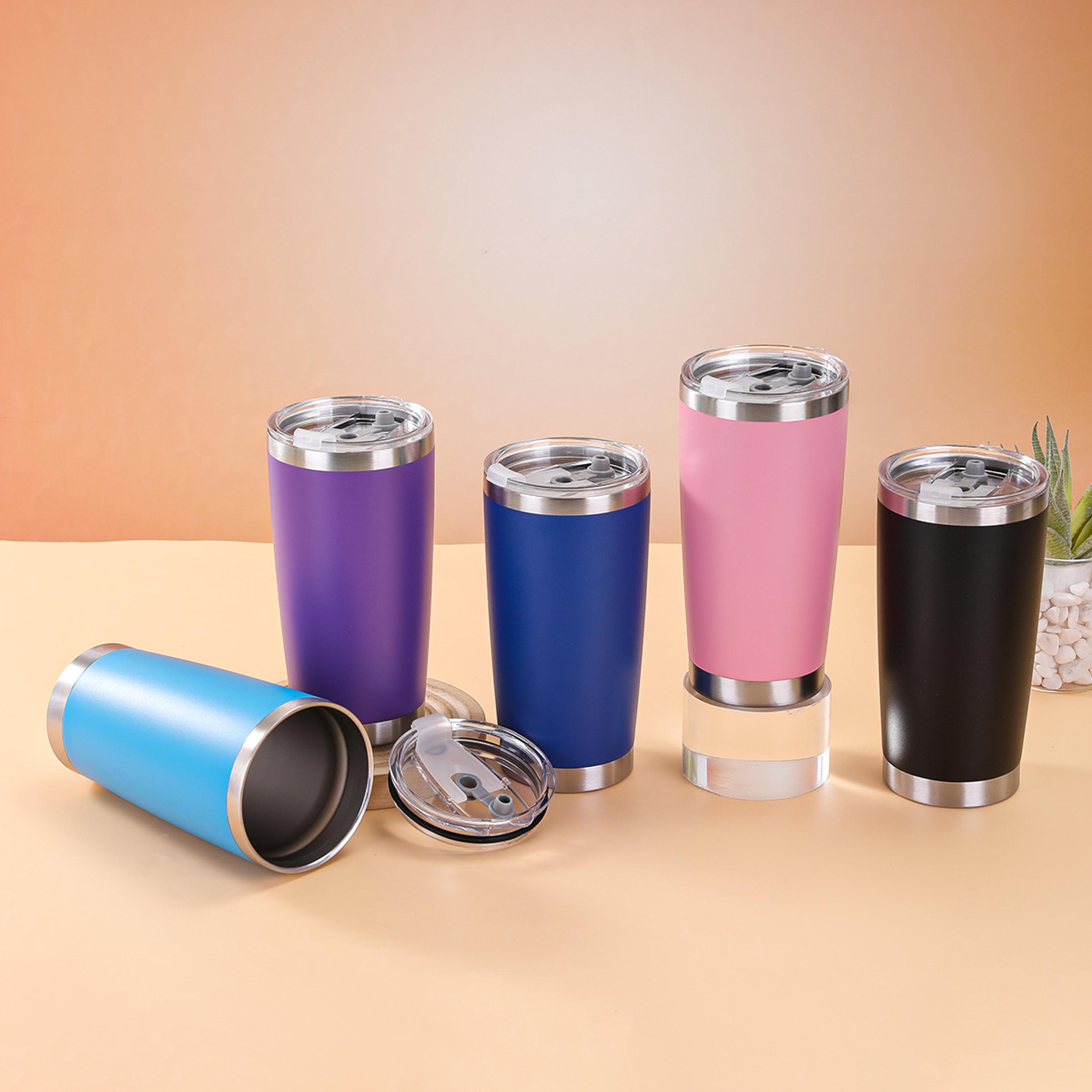 stainless steel thermos bottle with cup for hot and cold drinks