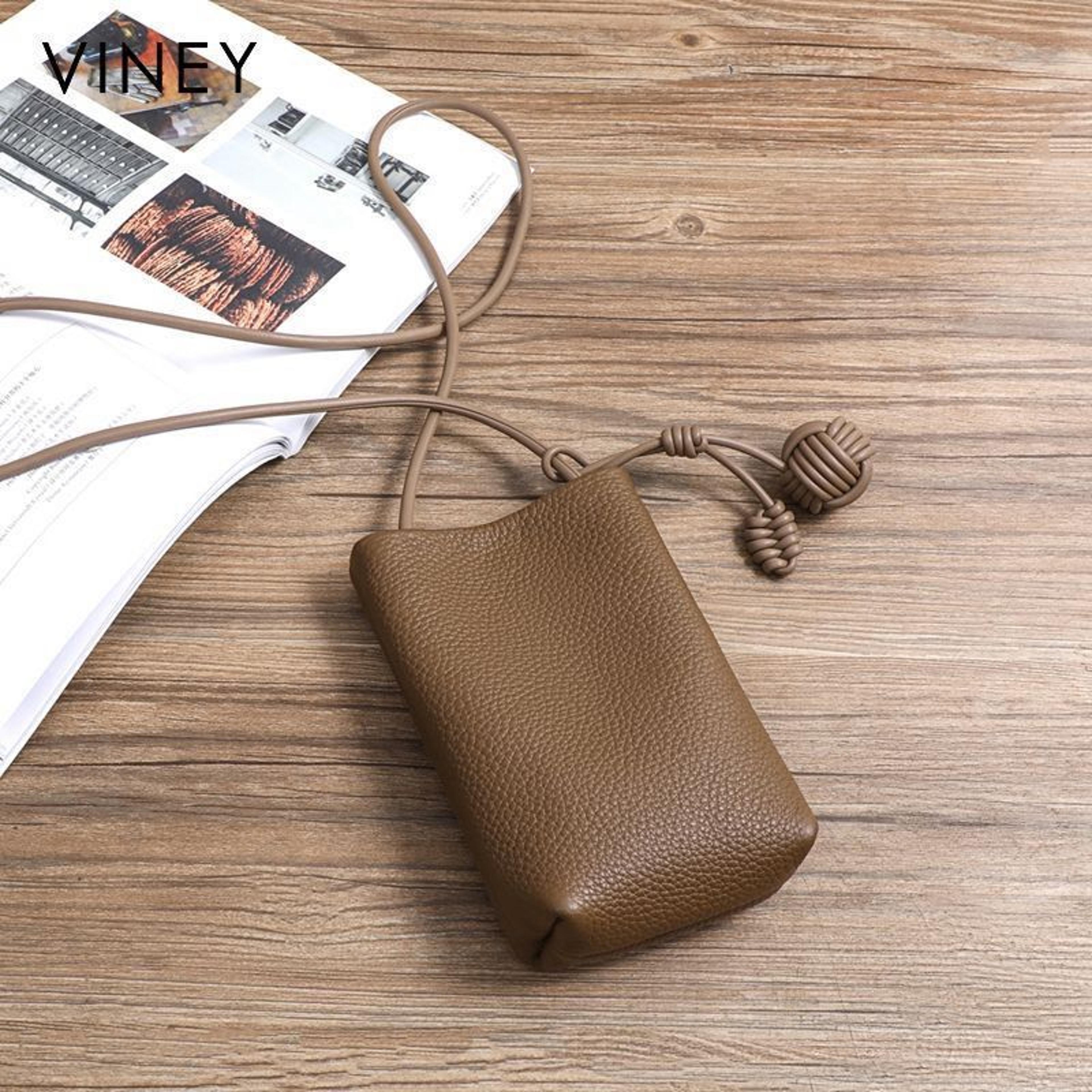 soft vegan leather crossbody bag for women minimalist work messenger and mobile phone purse