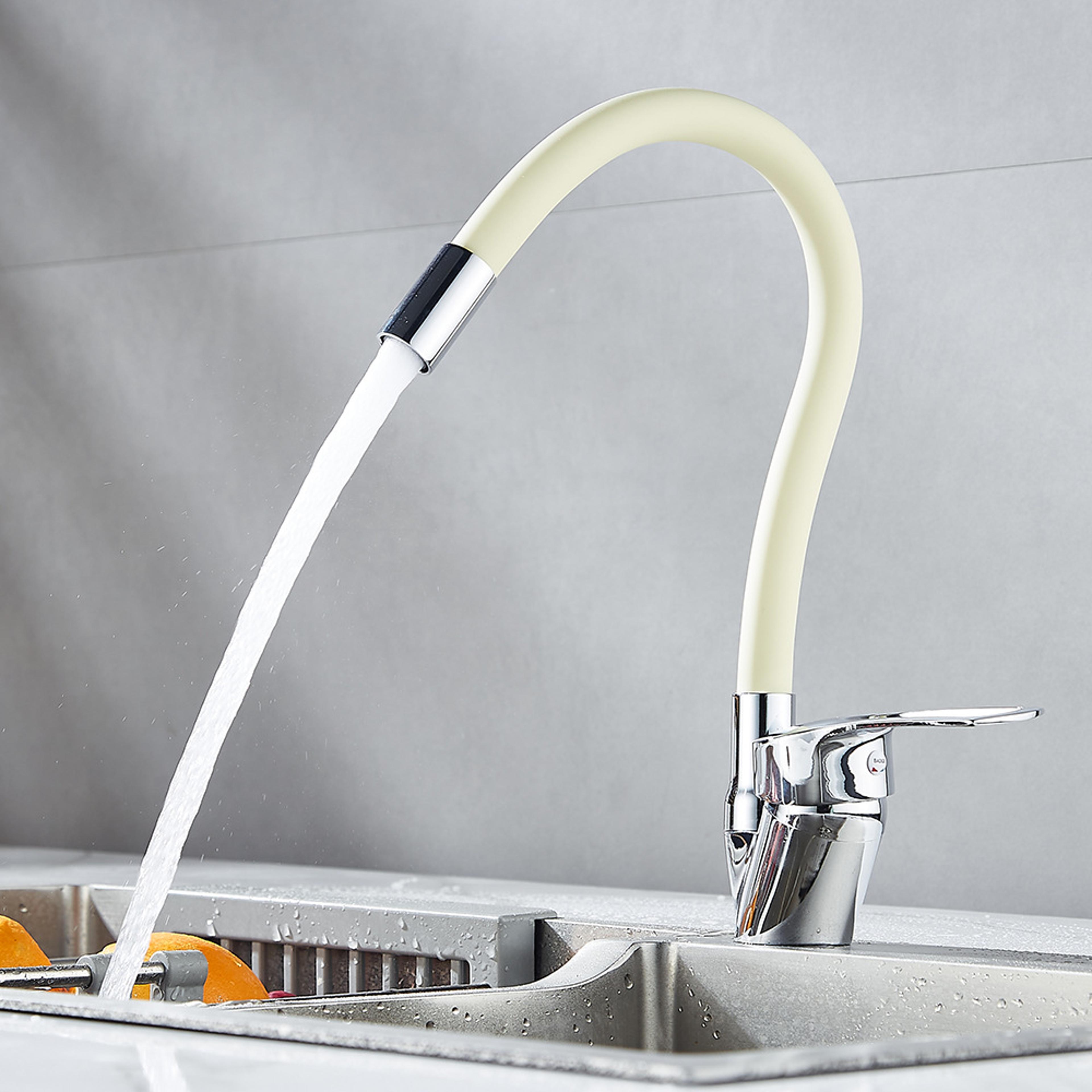 stainless steel single cold kitchen faucet quick open sink tap