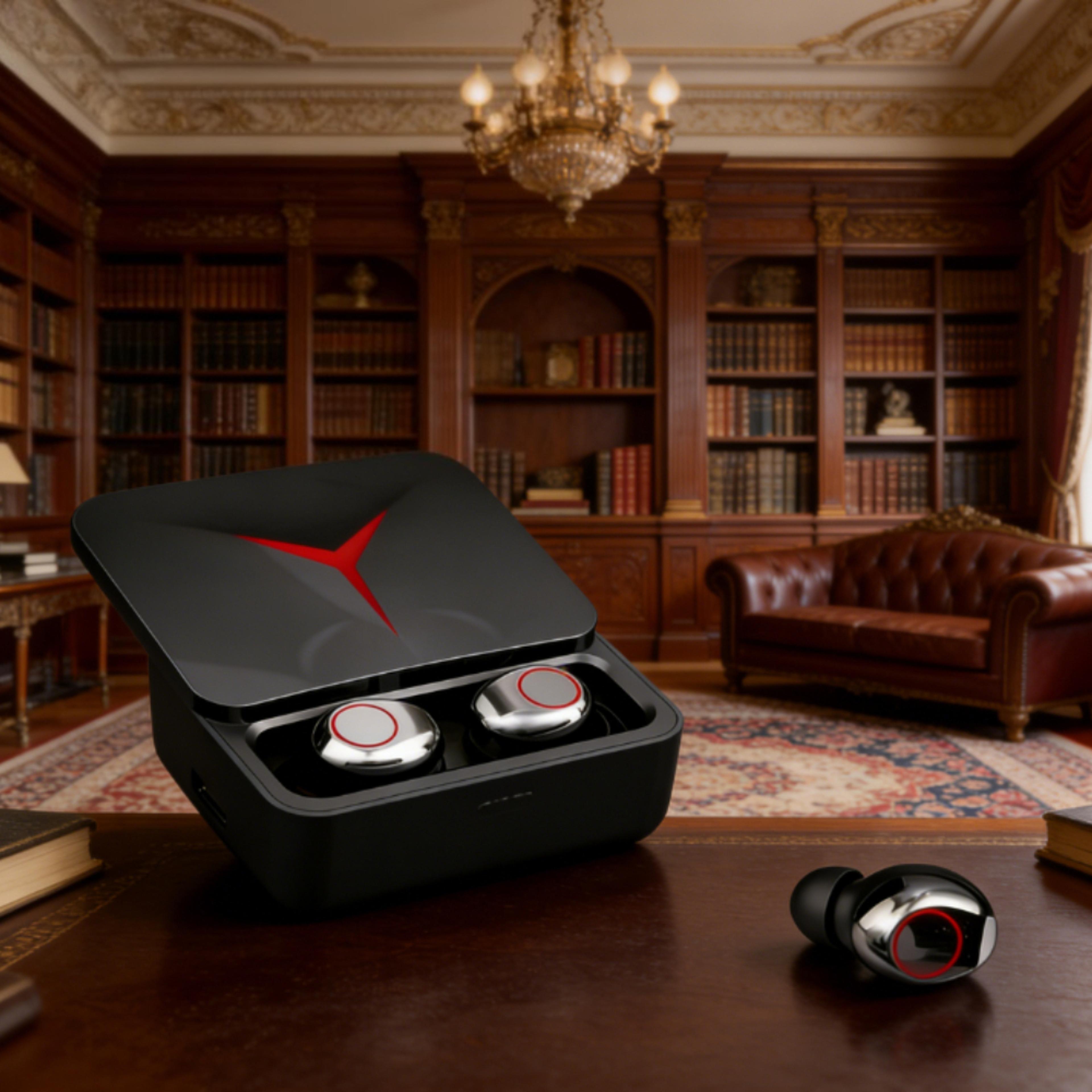 tws wireless earbuds with bluetooth touch control for sports and gaming