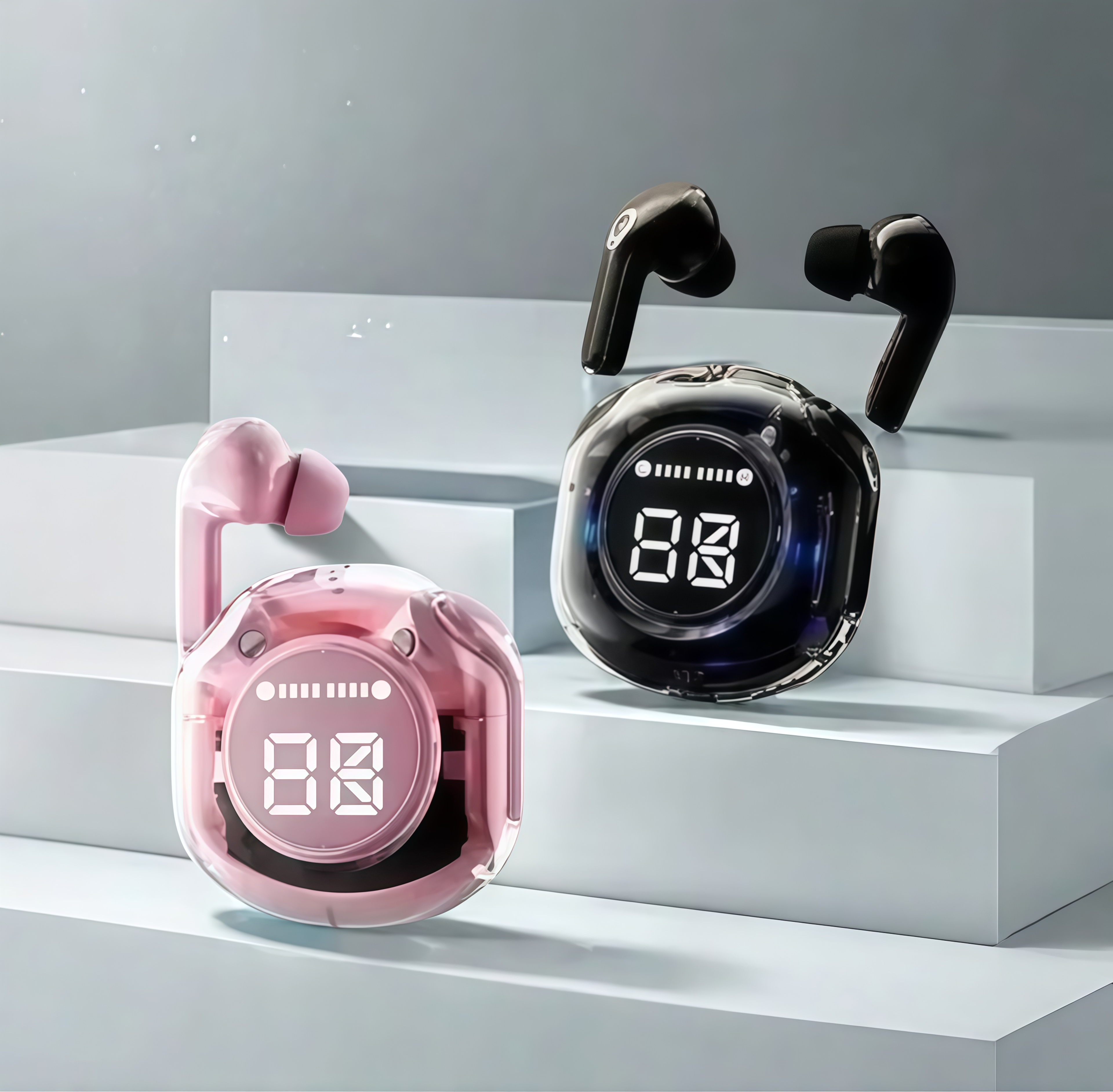 wireless earbuds with bass sound noise reduction and touch control