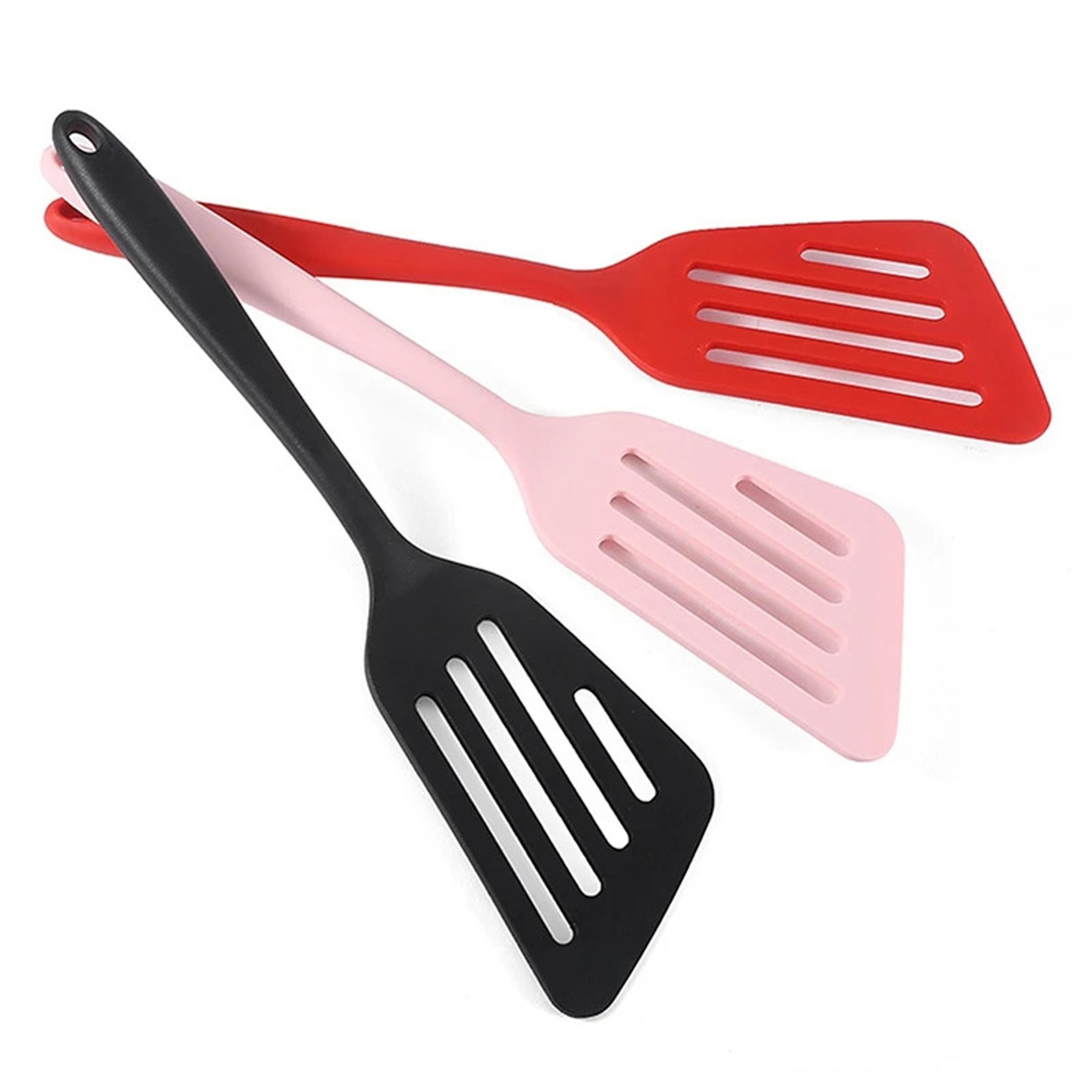 silicone fish spatula non stick slotted turner for eggs and frying