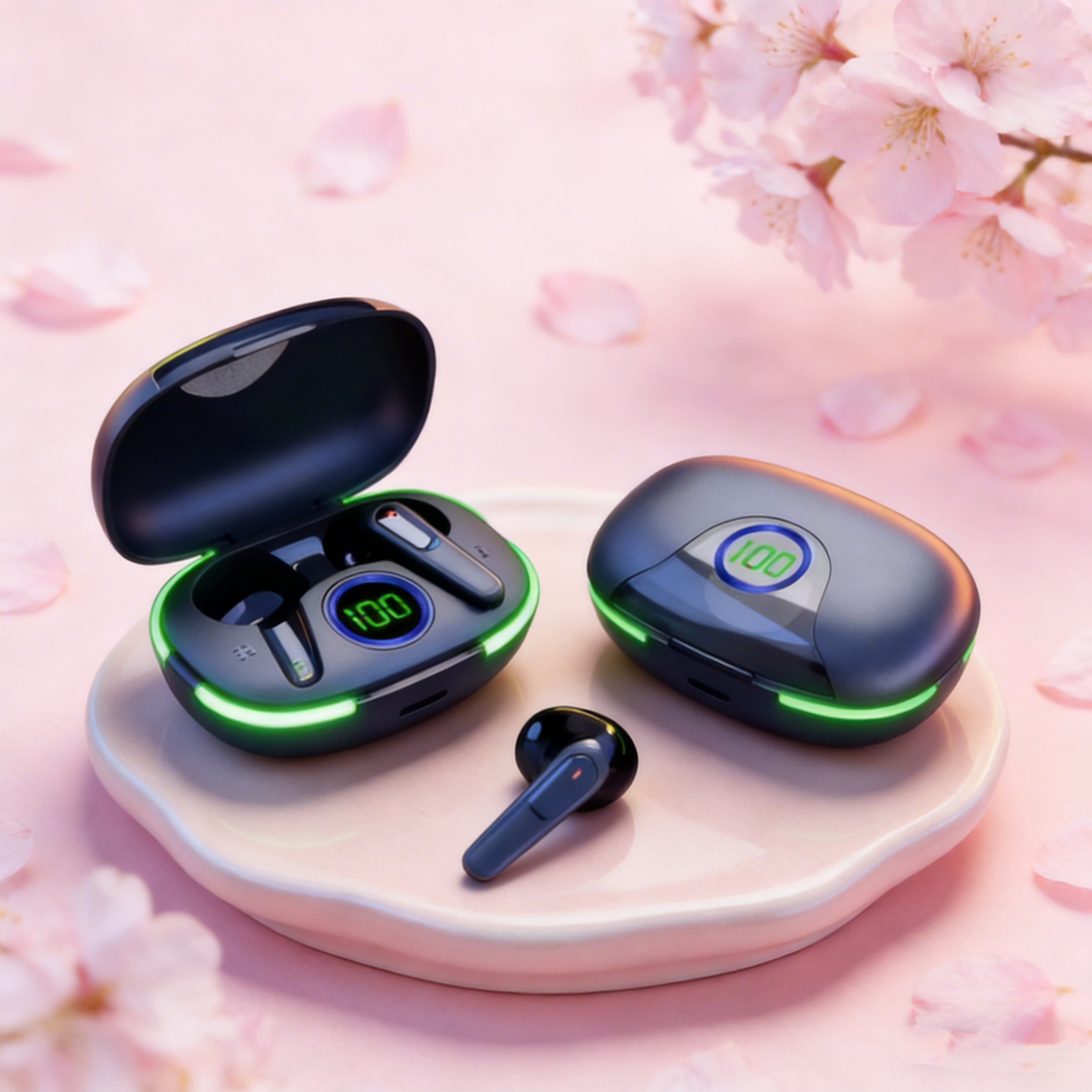 wireless bluetooth earbuds with mic for gaming sports and calls