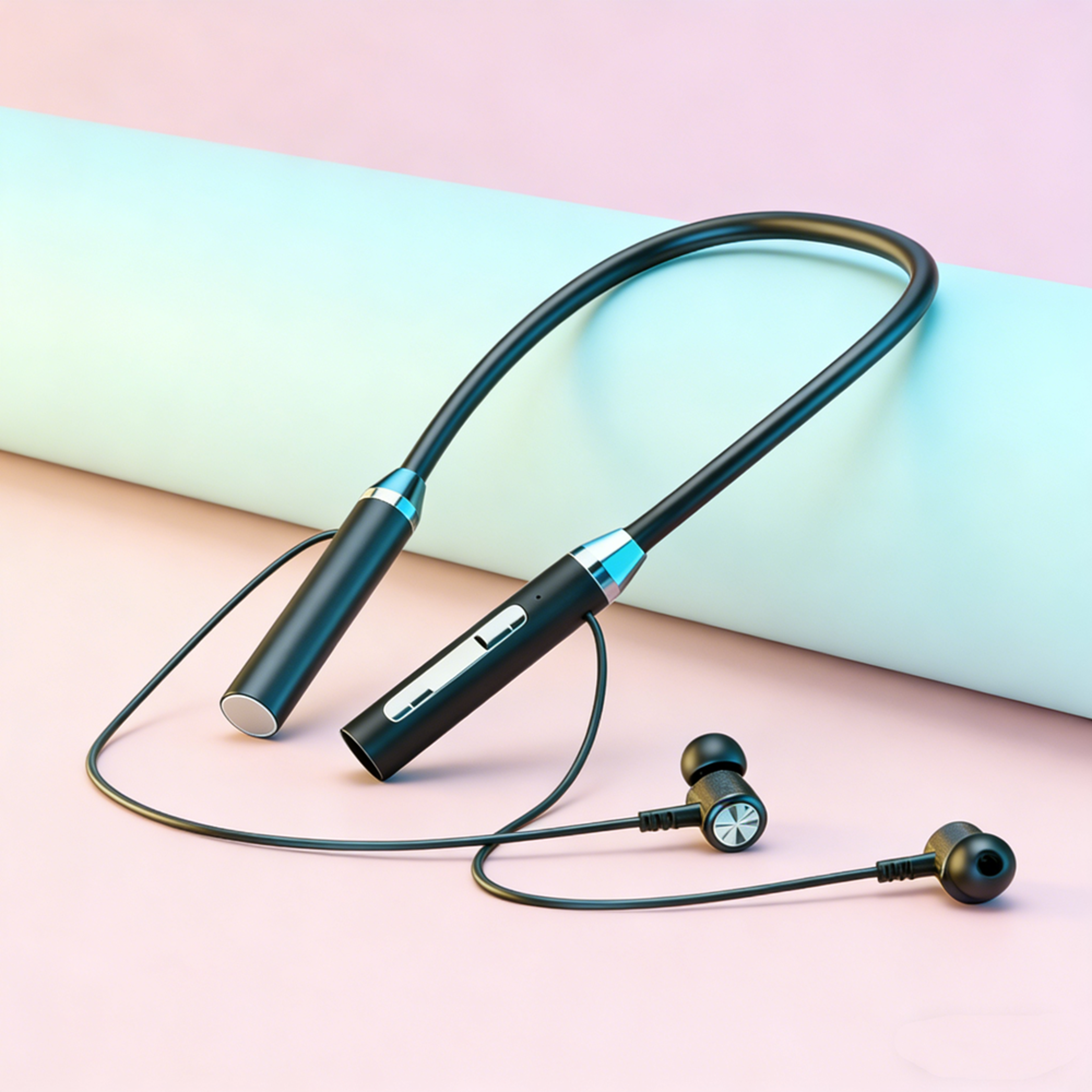 apexsound pro bluetooth neckband headphones waterproof sport running earbuds with mic