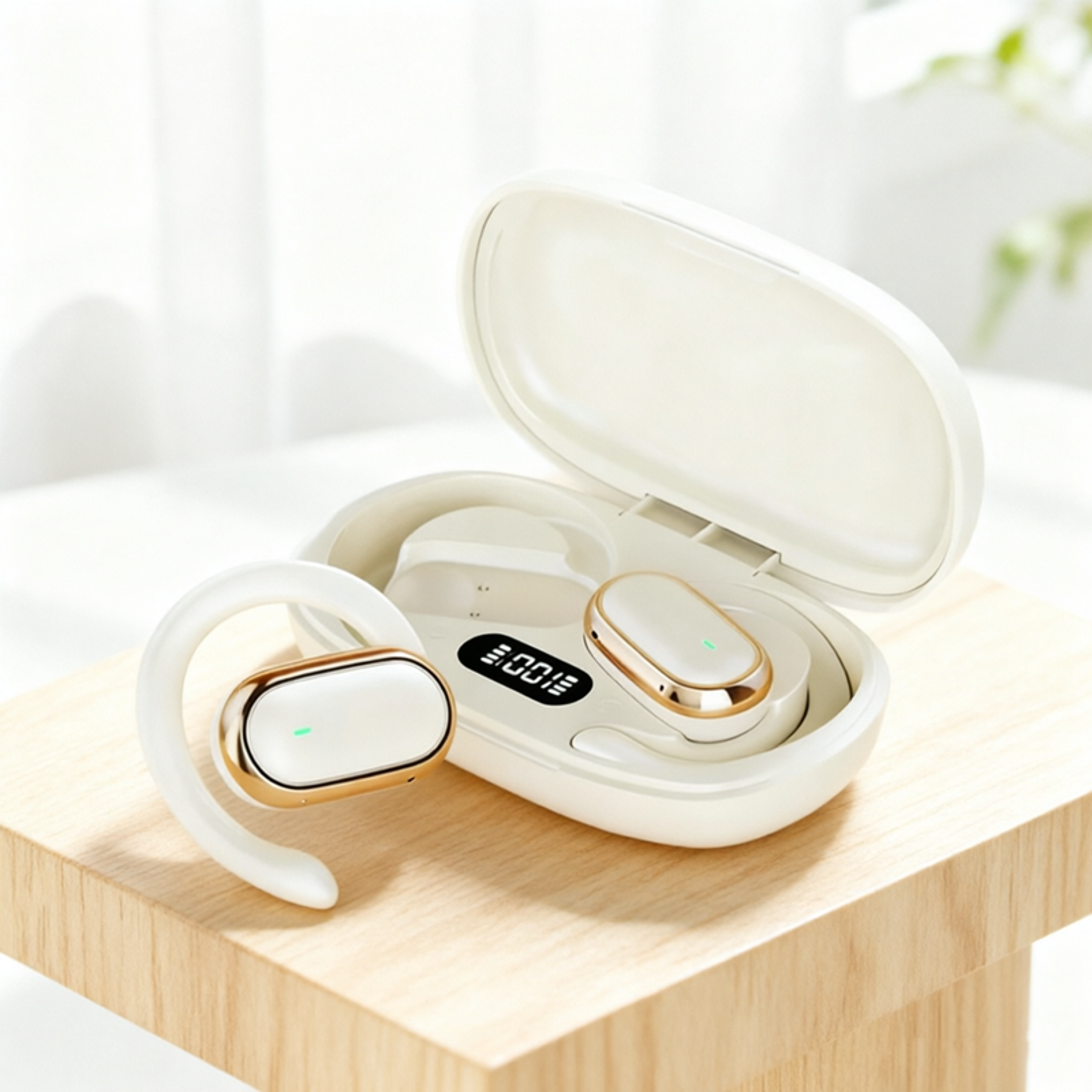 wireless earhook tws earbuds low latency bluetooth sport headphones