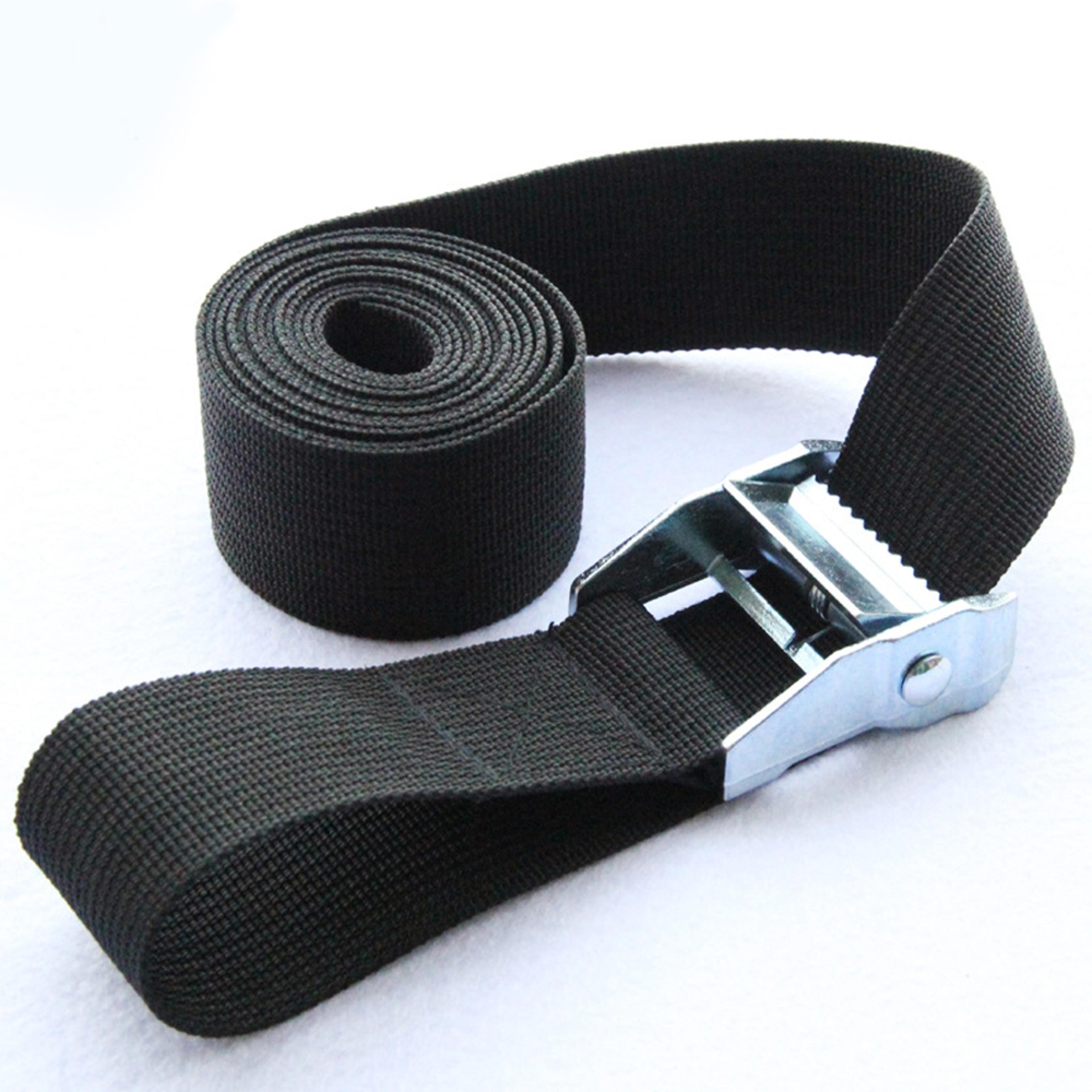 adjustable tie down strap with metal buckle for cargo bikes luggage and motorcycles