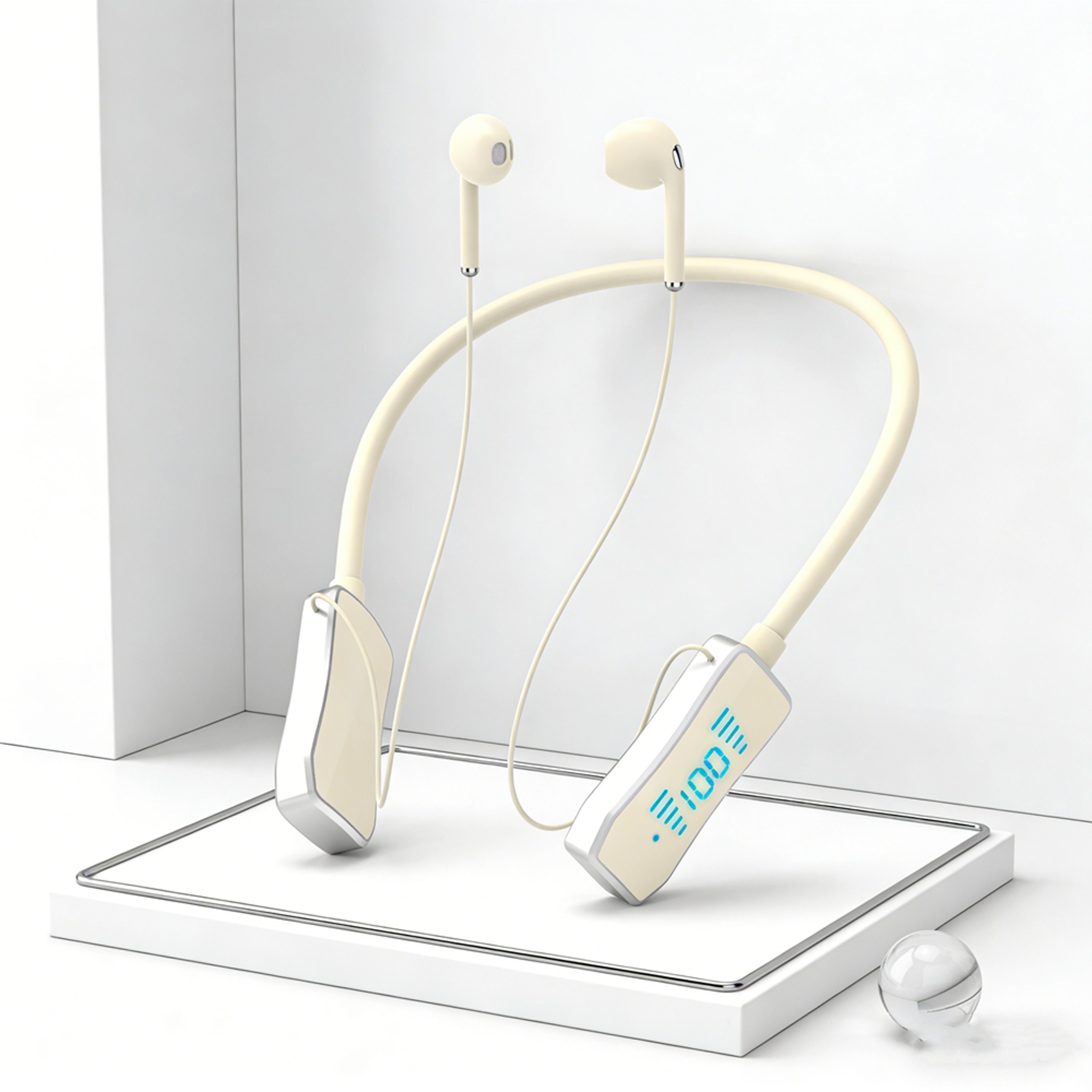 premium bluetooth sport headphones wireless neckband earbuds with mic & waterproof design