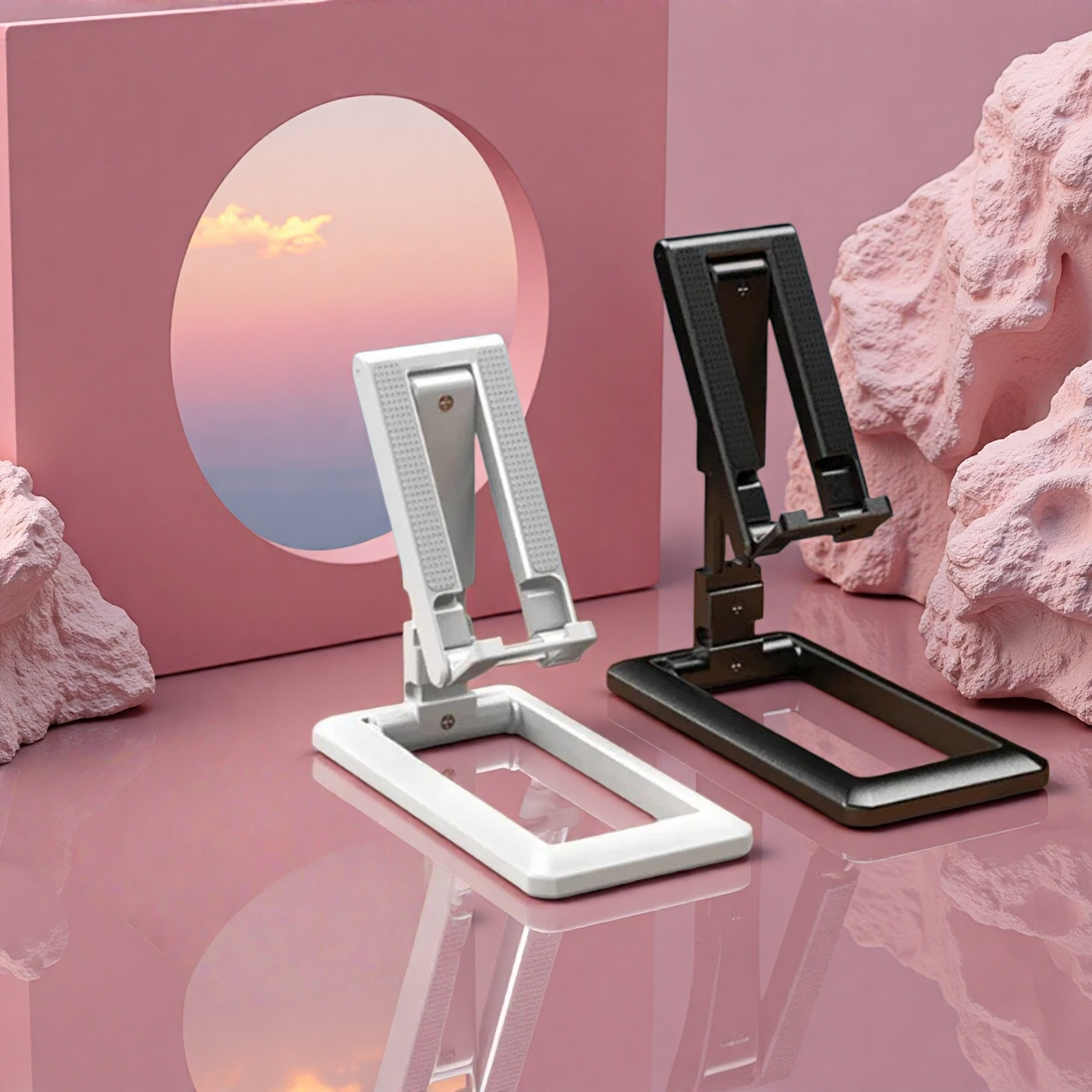 premium portable adjustable phone & tablet stand universal mobile mount for desk