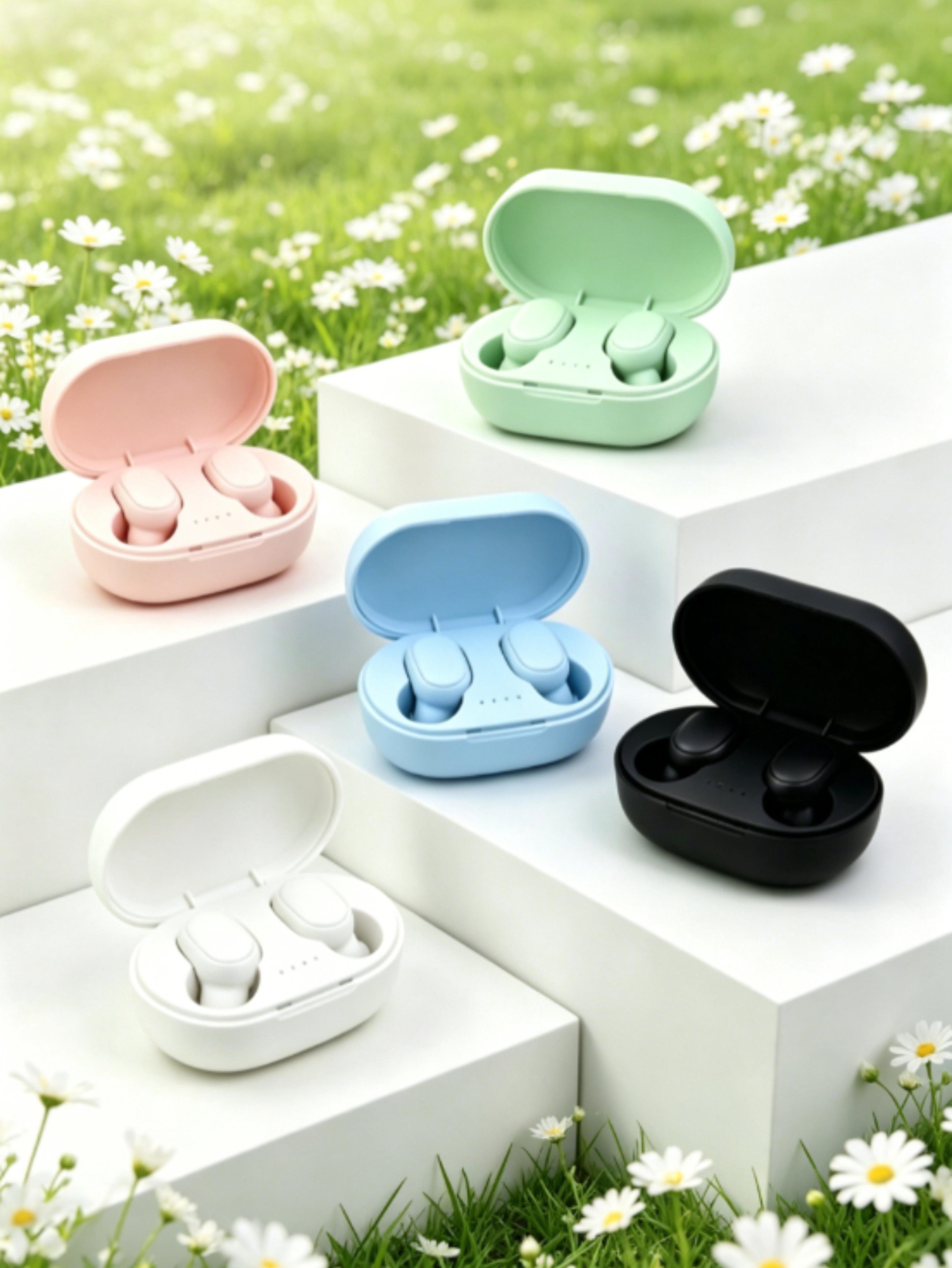 true wireless bluetooth earphones noise cancelling headset for smartphones
