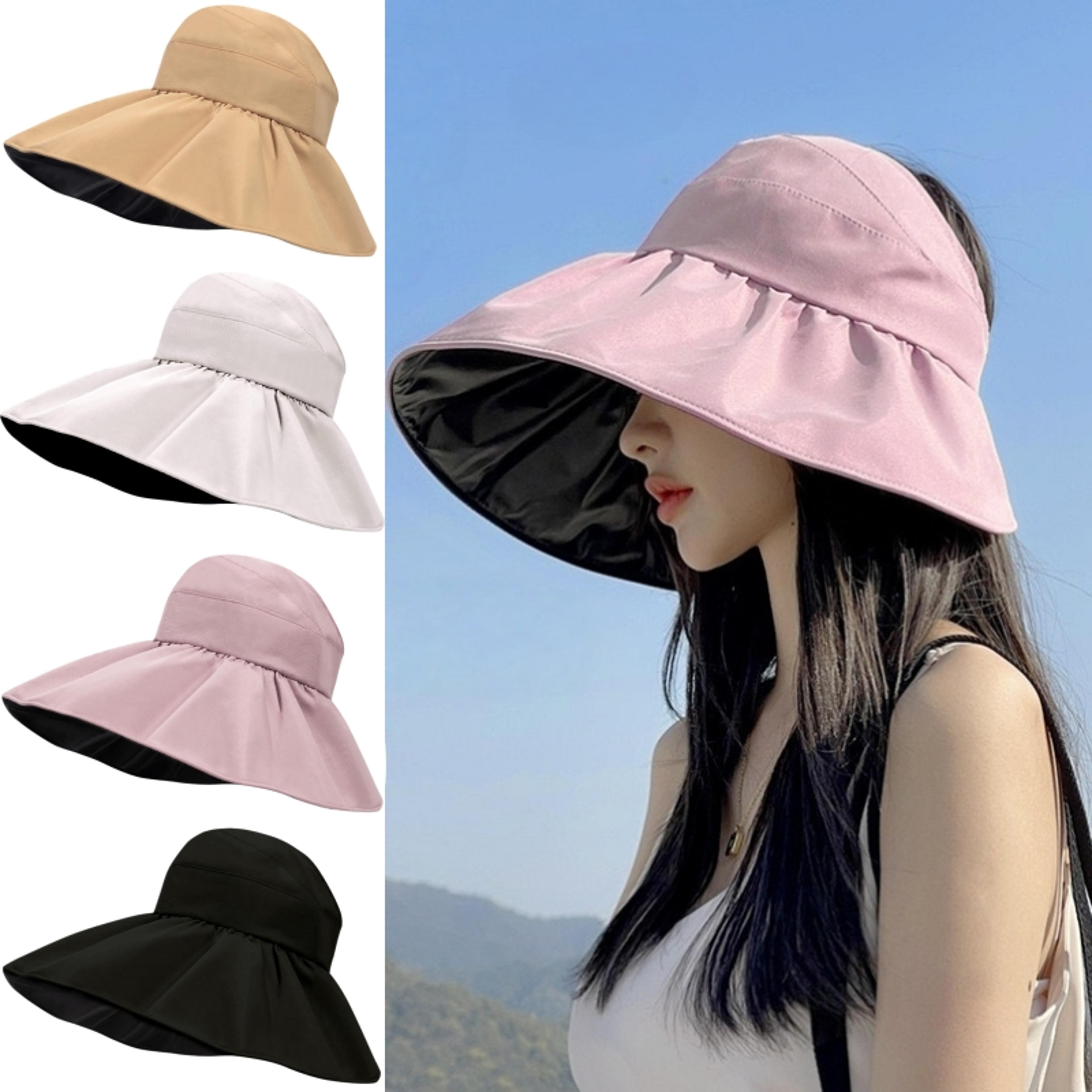 wide brim foldable sun hat for women packable uv protection bucket hat