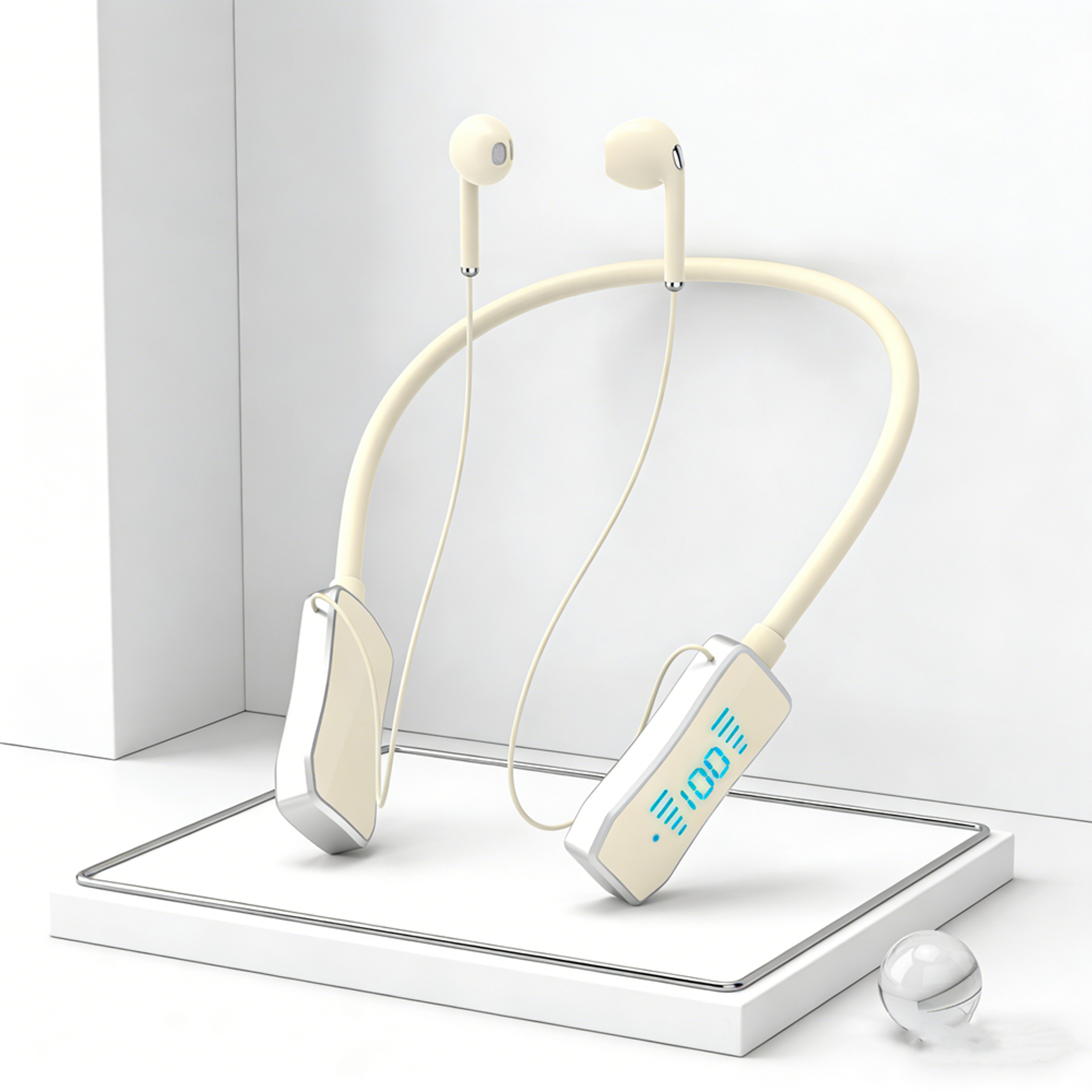 waterproof bluetooth earphones with magnetic neckband noise cancelling wireless headphone sport headset
