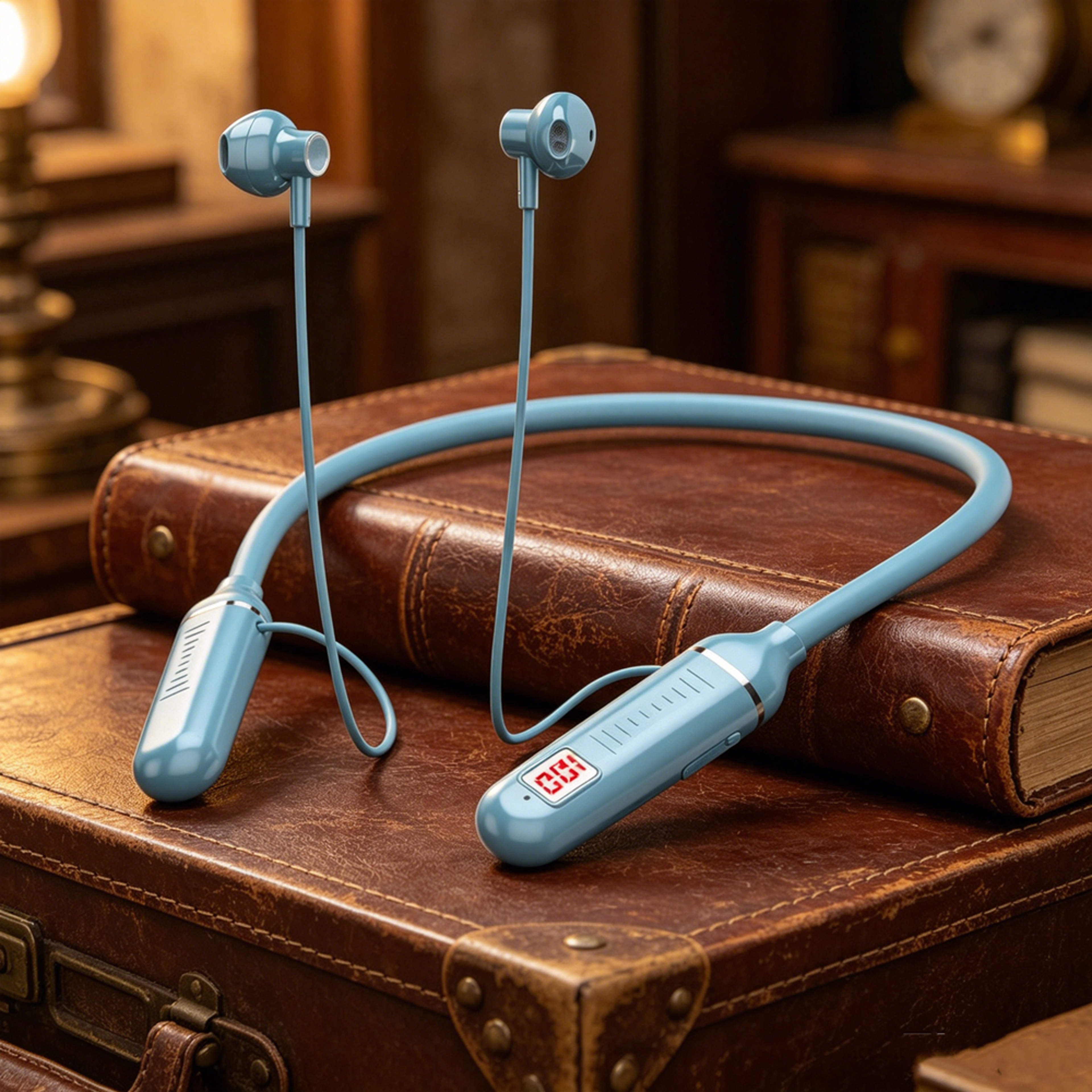 magnetic neckband wireless bluetooth earphones with mic waterproof sports headset