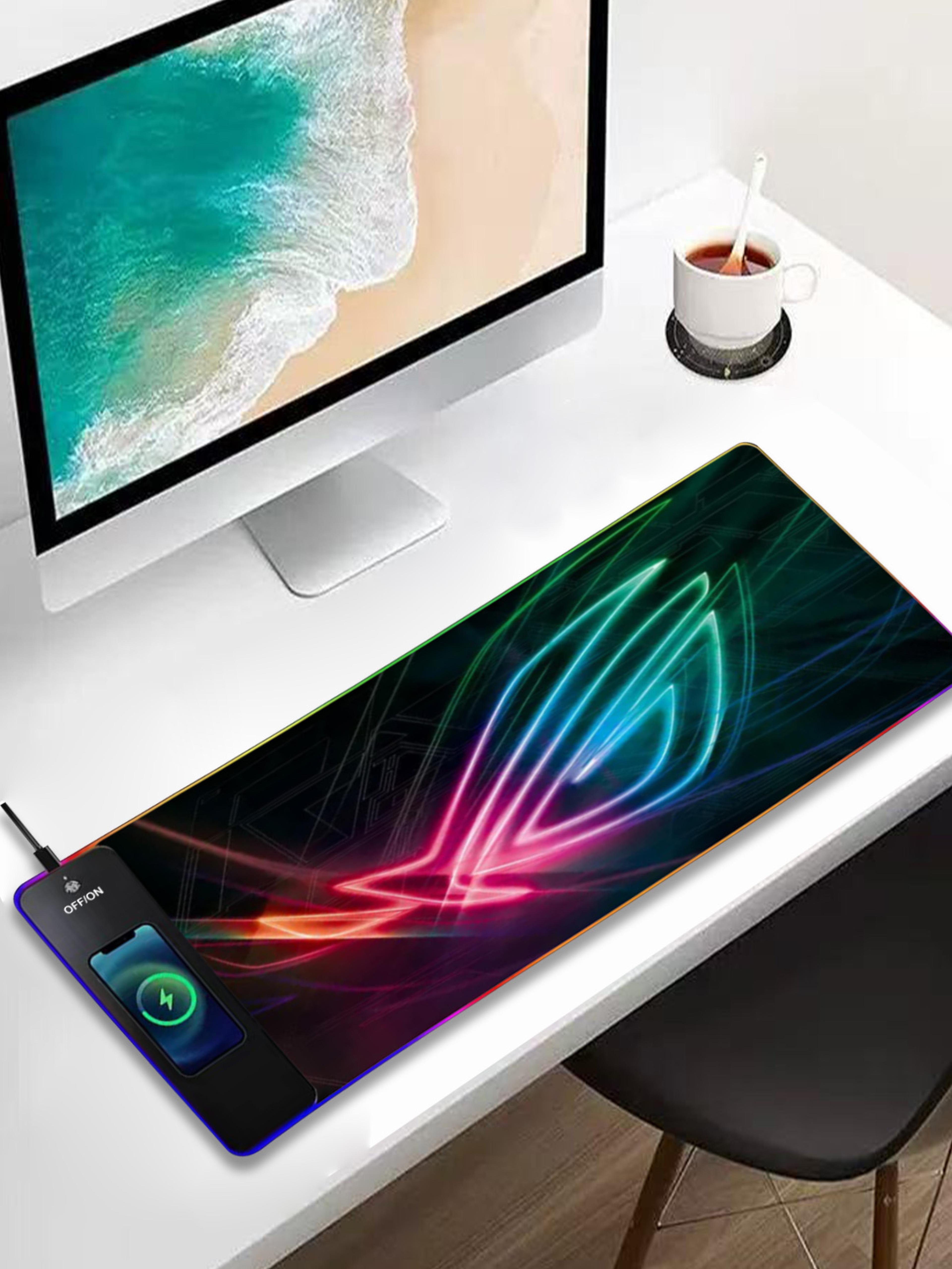 rgb wireless charging mouse pad for gaming and work
