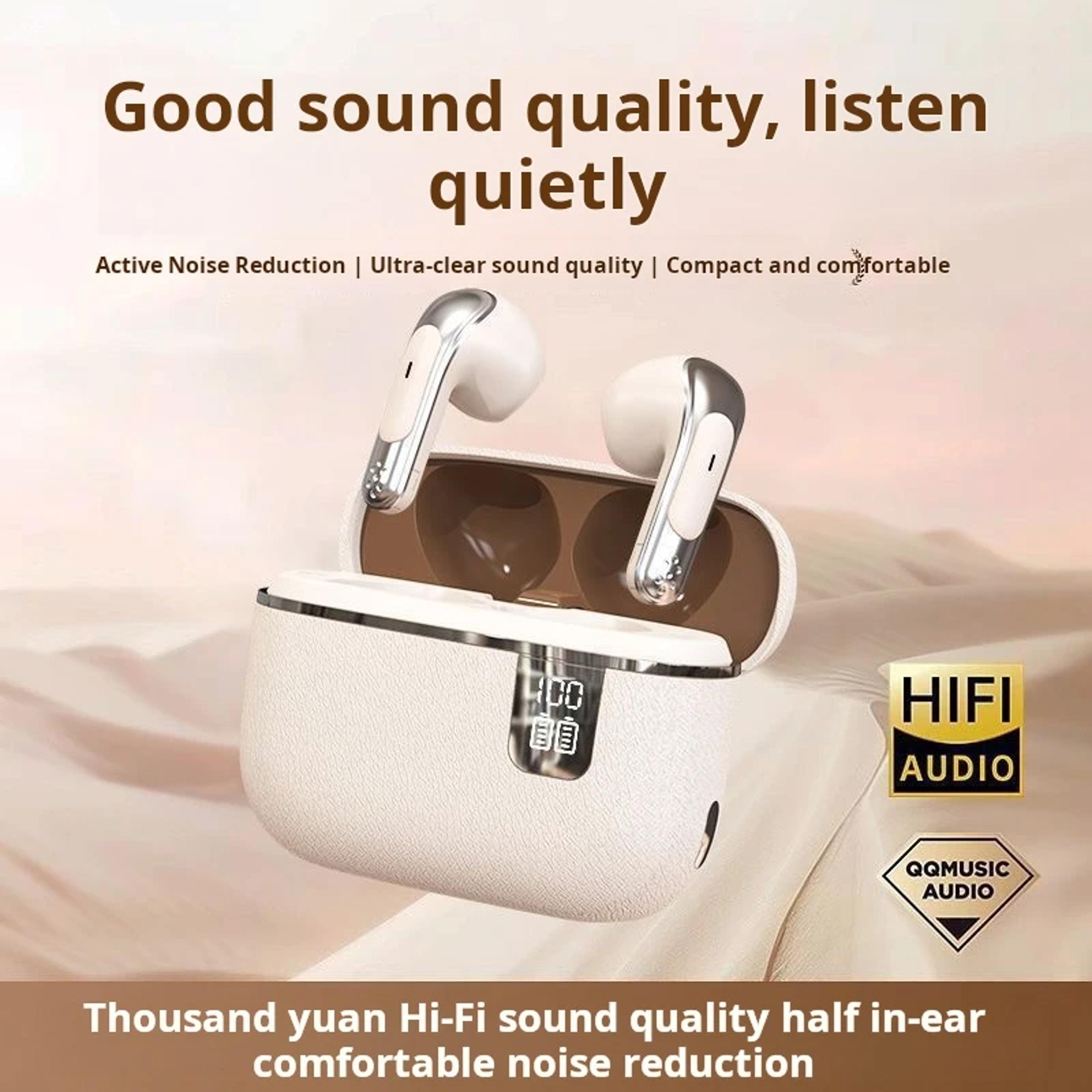 premium hifi true wireless earbuds with led display